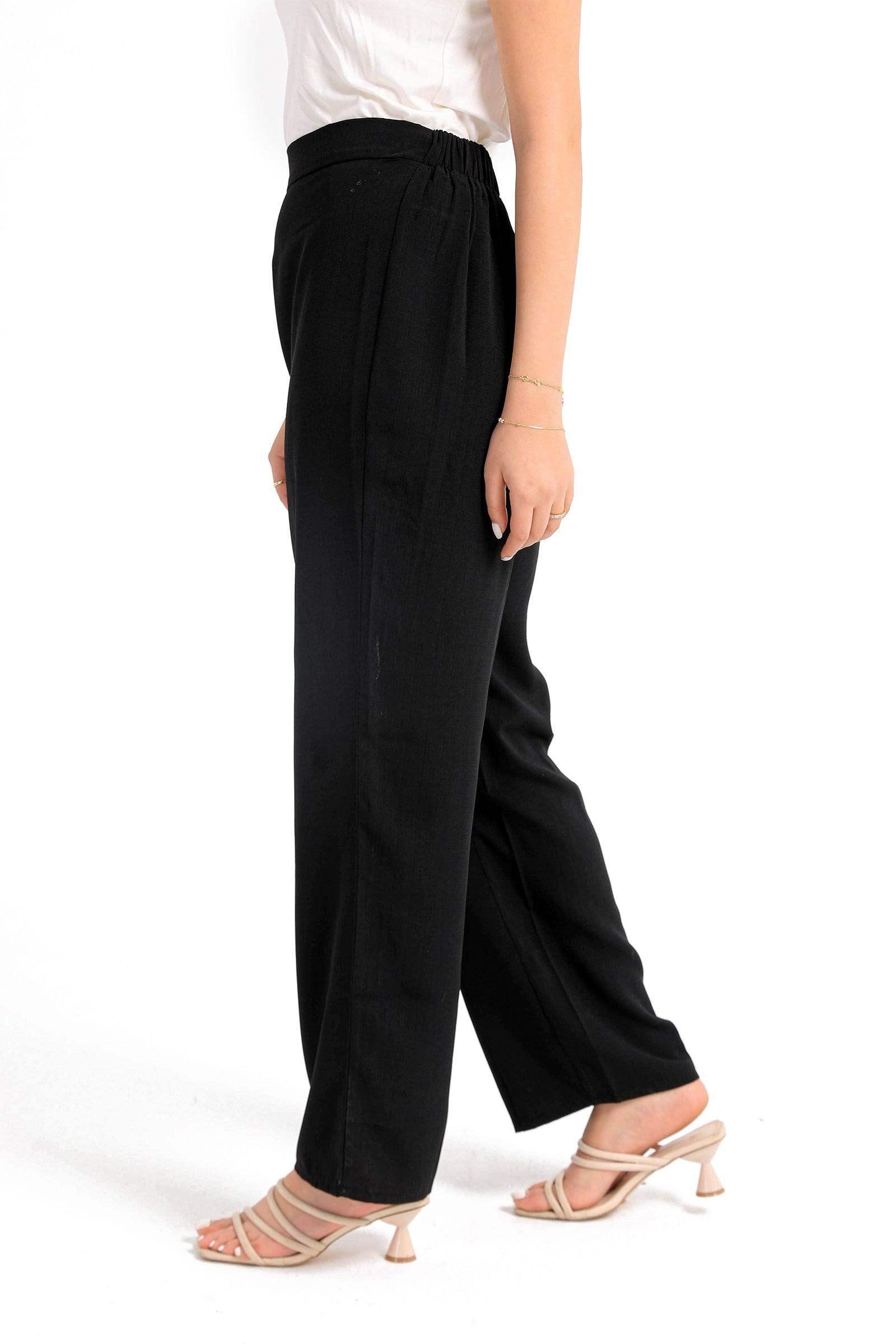 Flowy Straight Cut Pants - Carina - كارينا