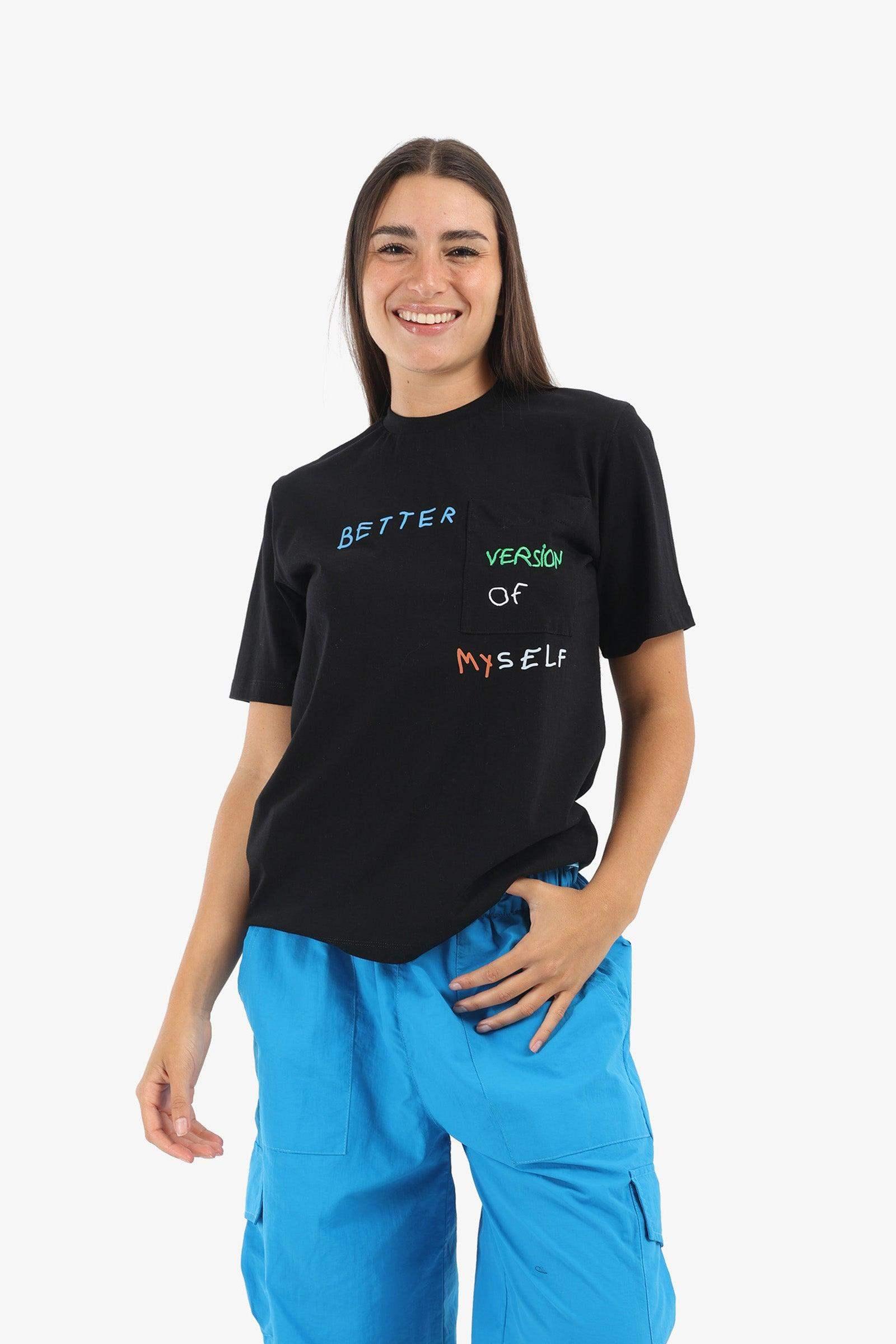 Front Print Lounge T-Shirt - Carina - كارينا