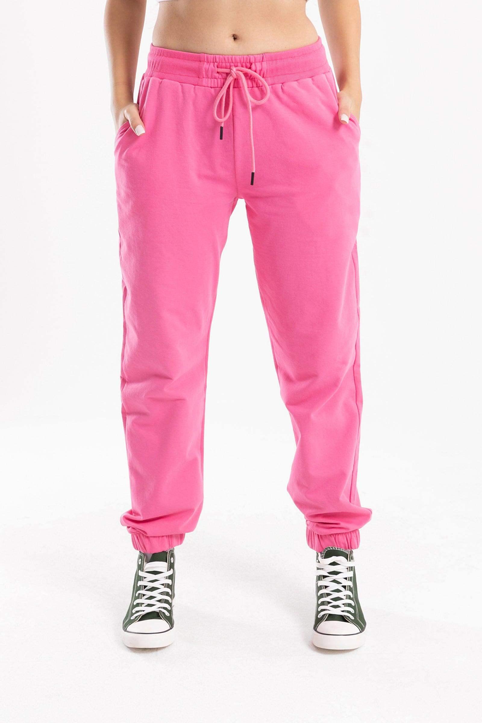 Fuchsia Cotton Lounge Joggers - Carina - كارينا