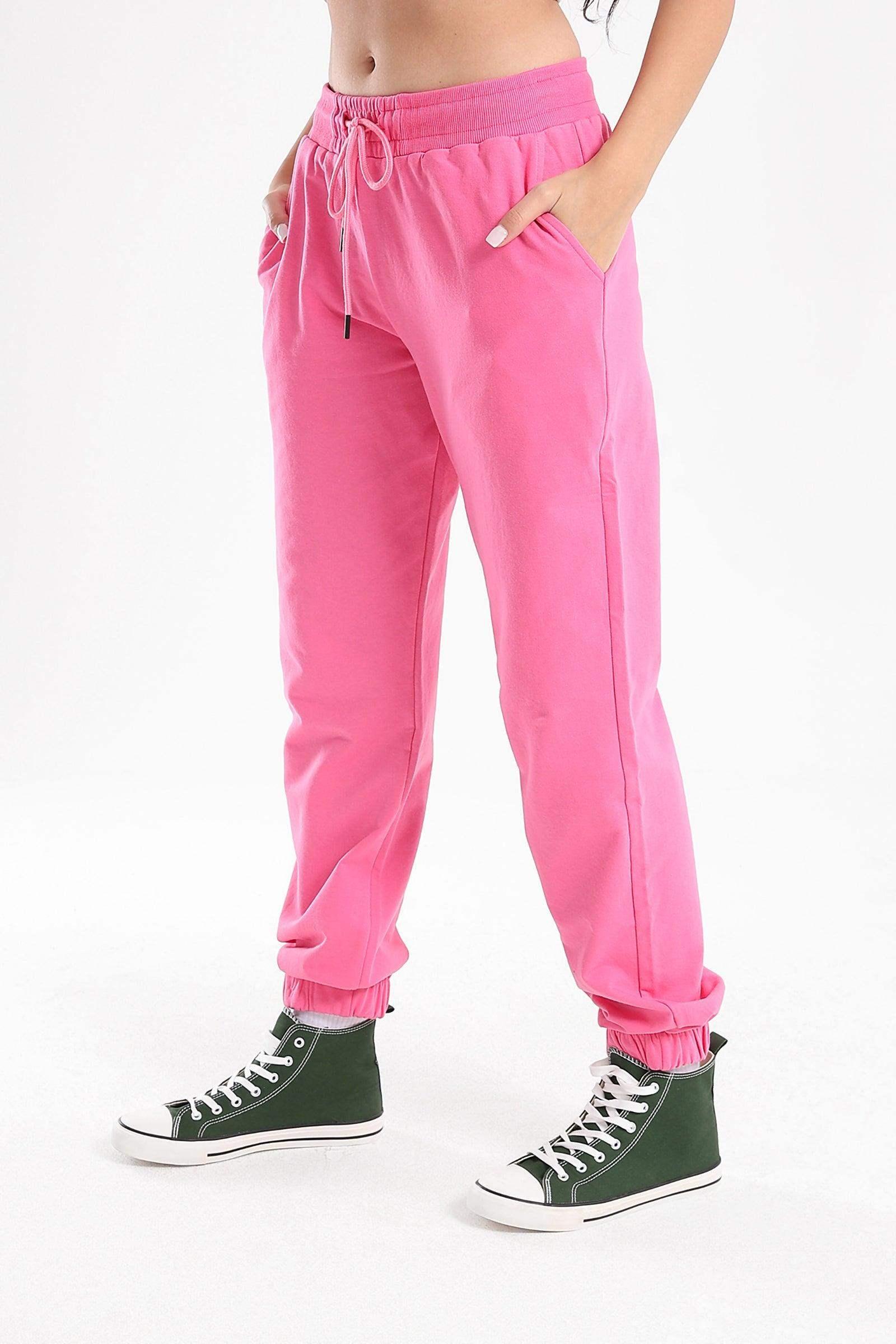Fuchsia Cotton Lounge Joggers - Carina - كارينا