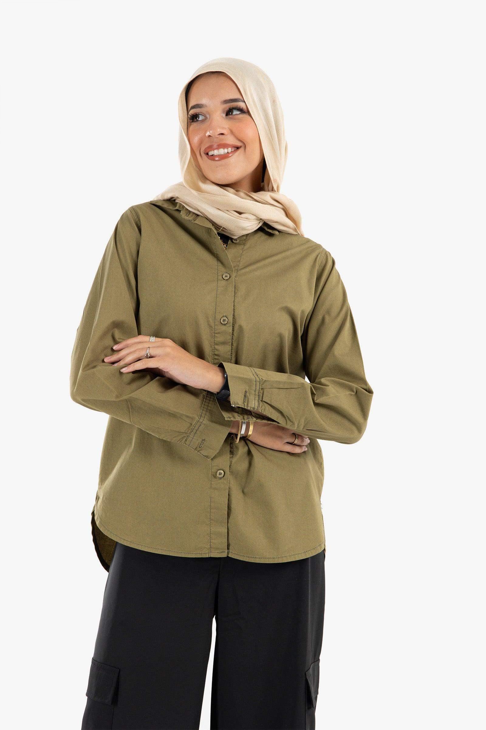 Gabardine Hip Length Shirt - Carina - كارينا