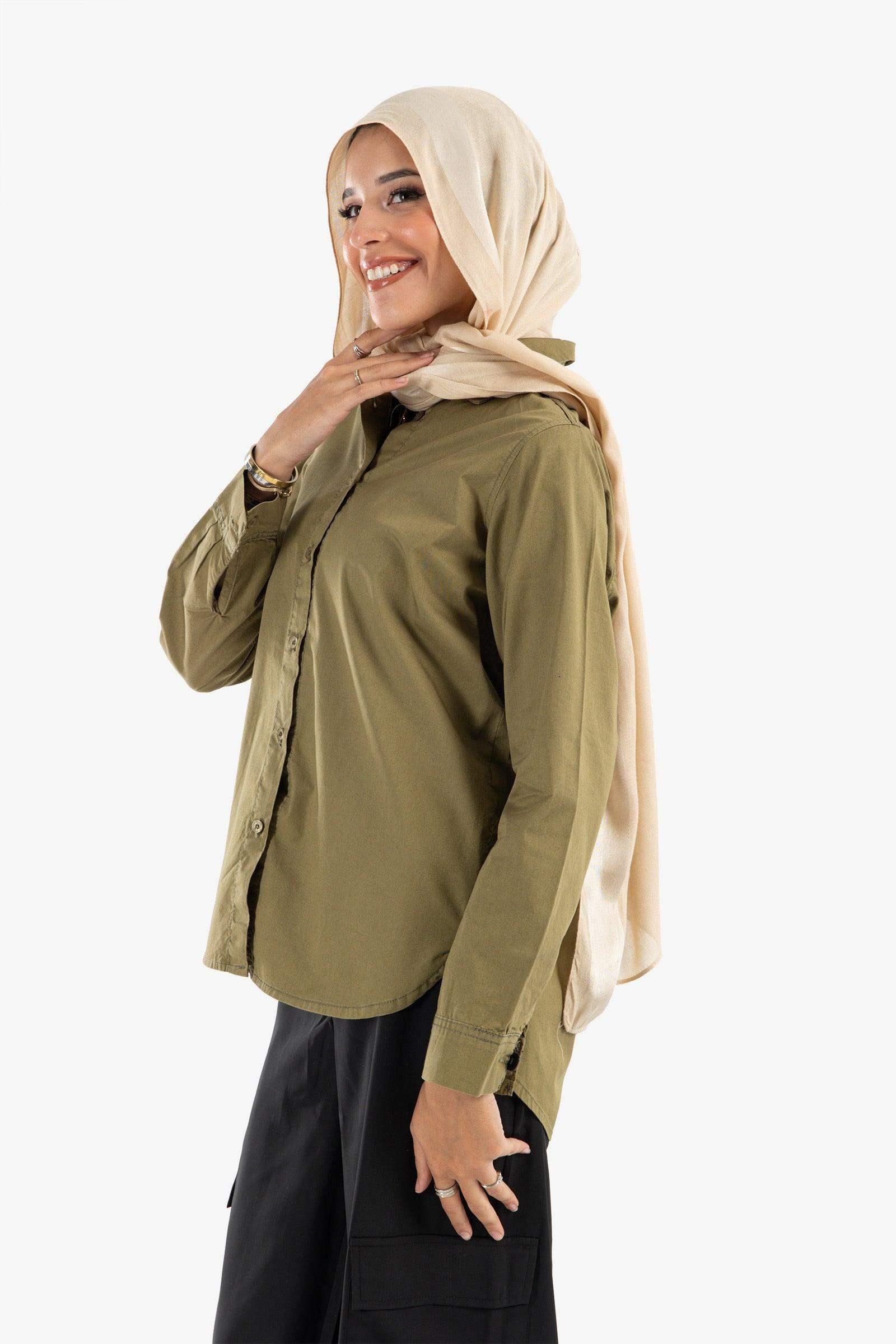 Gabardine Hip Length Shirt - Carina - كارينا