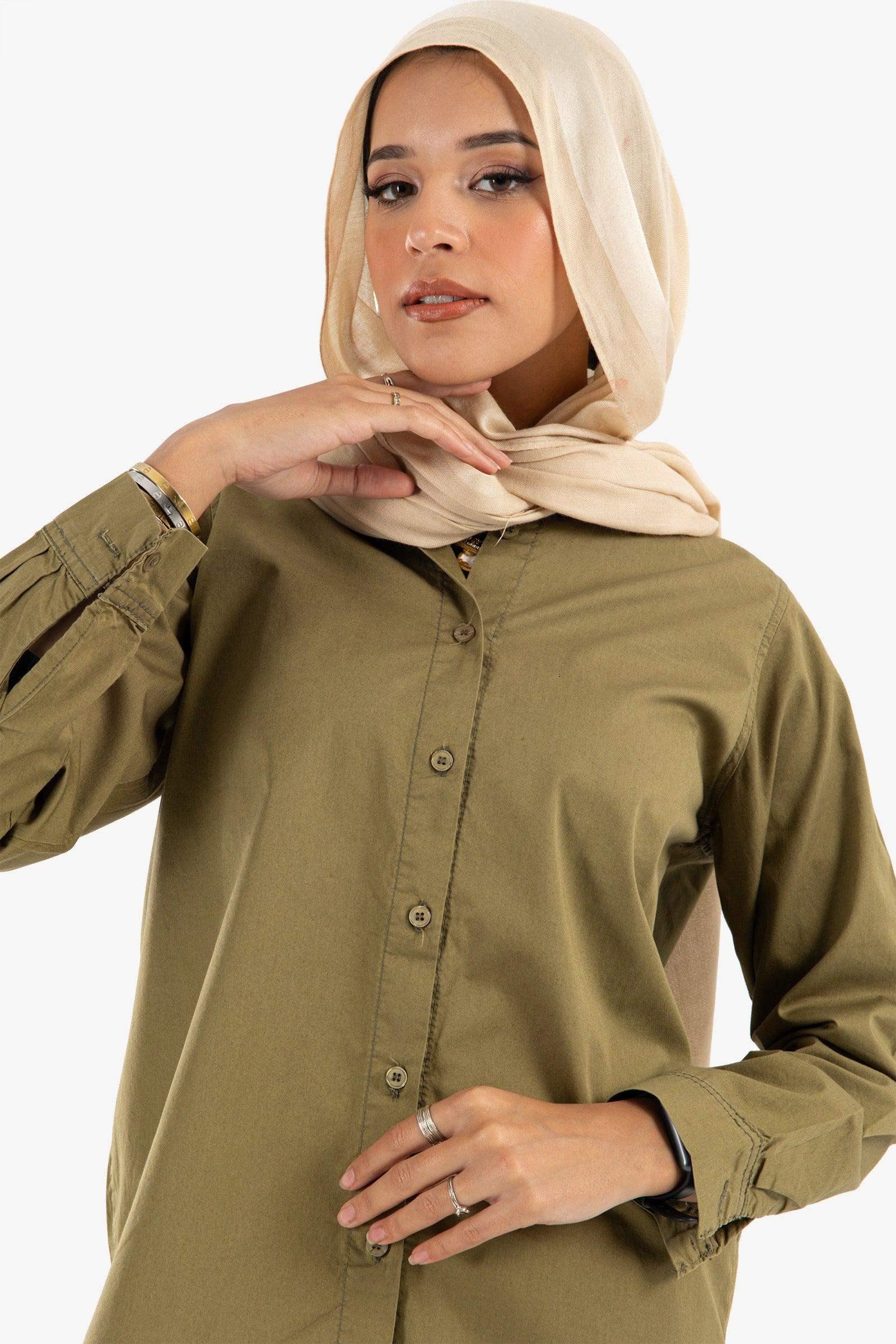 Gabardine Hip Length Shirt - Carina - كارينا