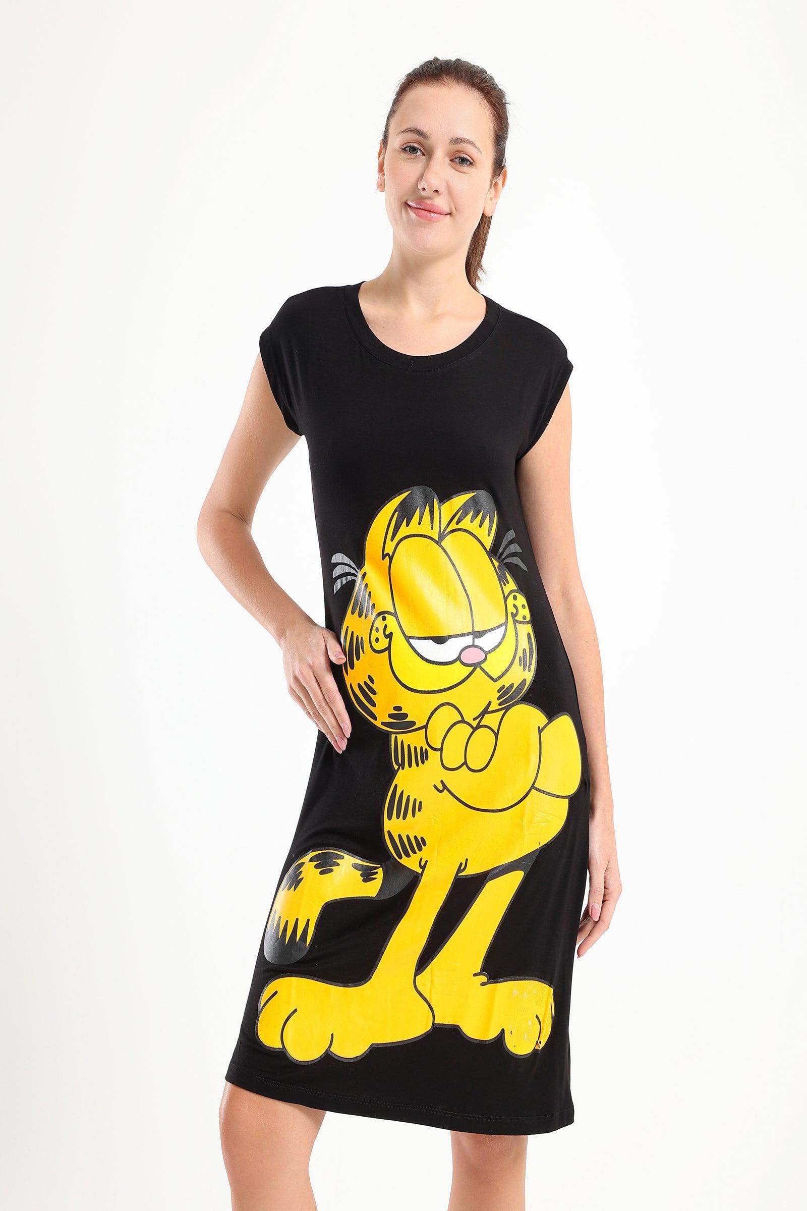 Garfield Printed Nightgown - Carina - كارينا