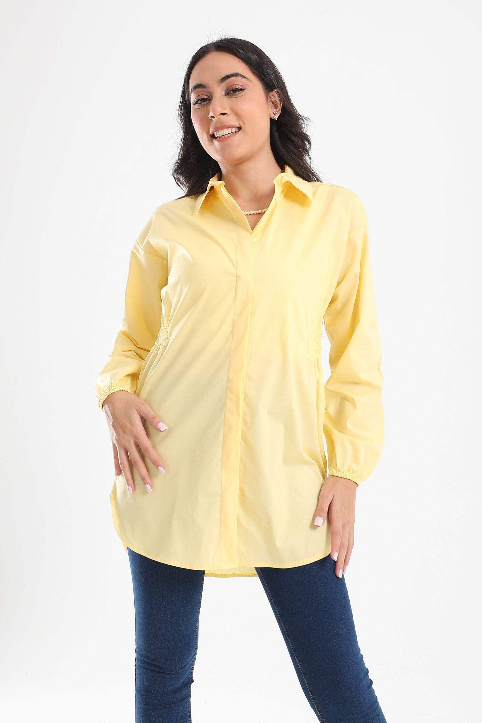 Hidden Full Placket Shirt - Carina - كارينا