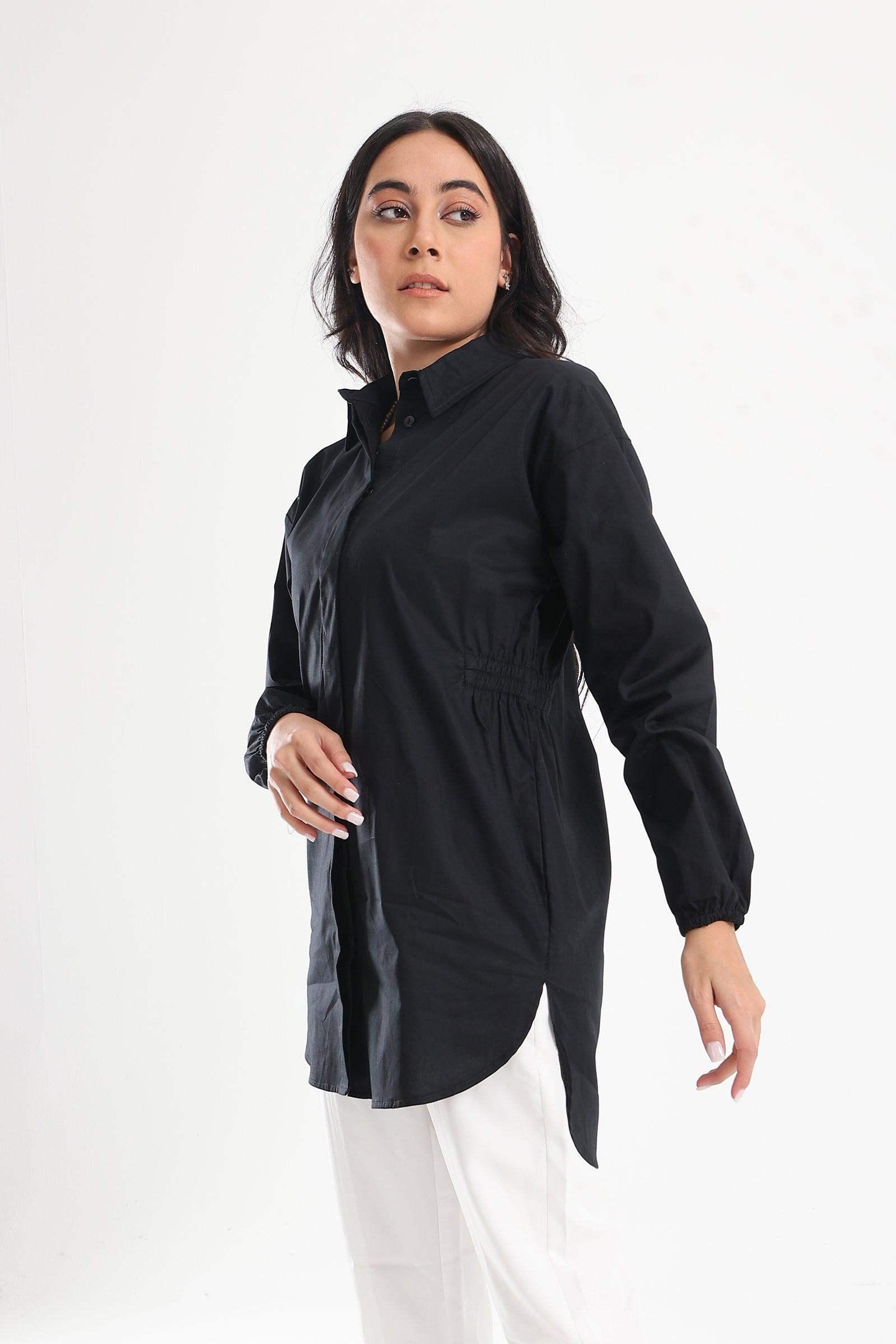 Hidden Full Placket Shirt - Carina - كارينا