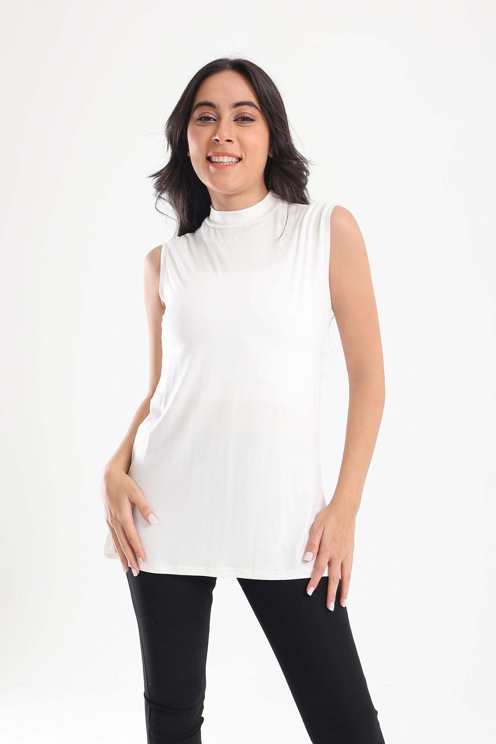 High Neck Sleeveless Top - Carina - كارينا