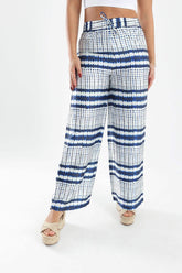 High-Waisted Wide Leg Pants - Carina - كارينا