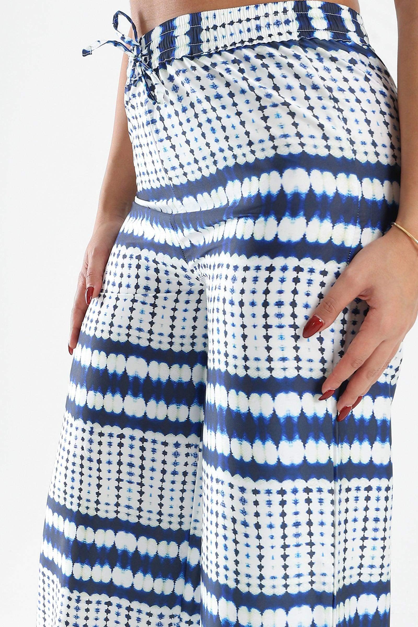 High-Waisted Wide Leg Pants - Carina - كارينا