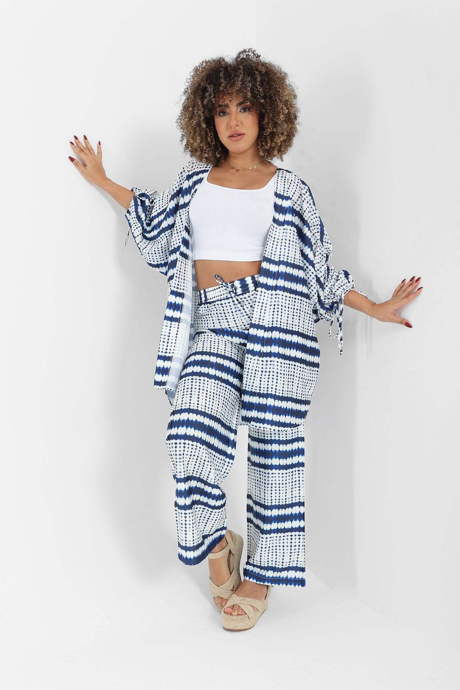 High-Waisted Wide Leg Pants - Carina - كارينا