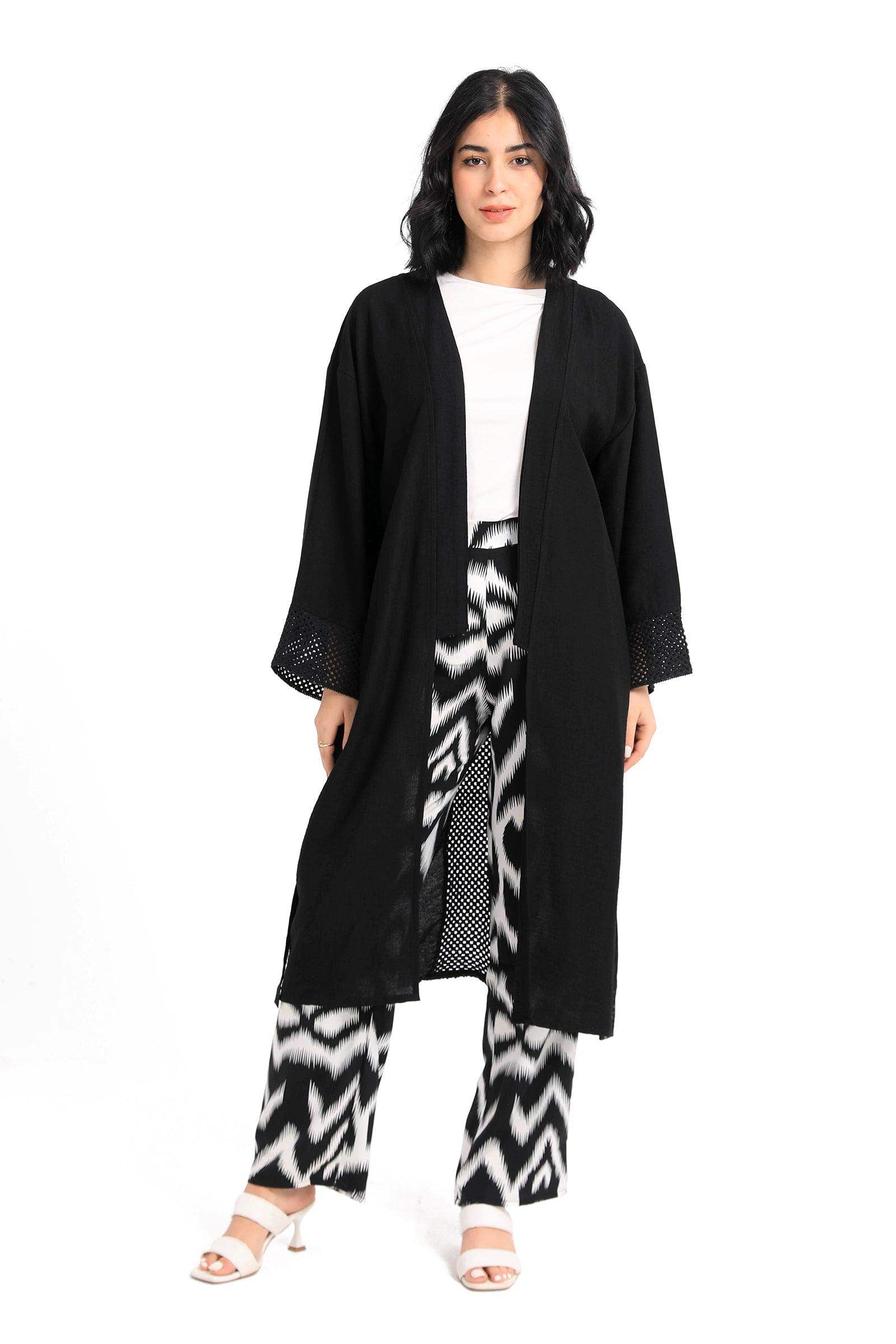 Kimono with Crochet Pattern - Carina - كارينا