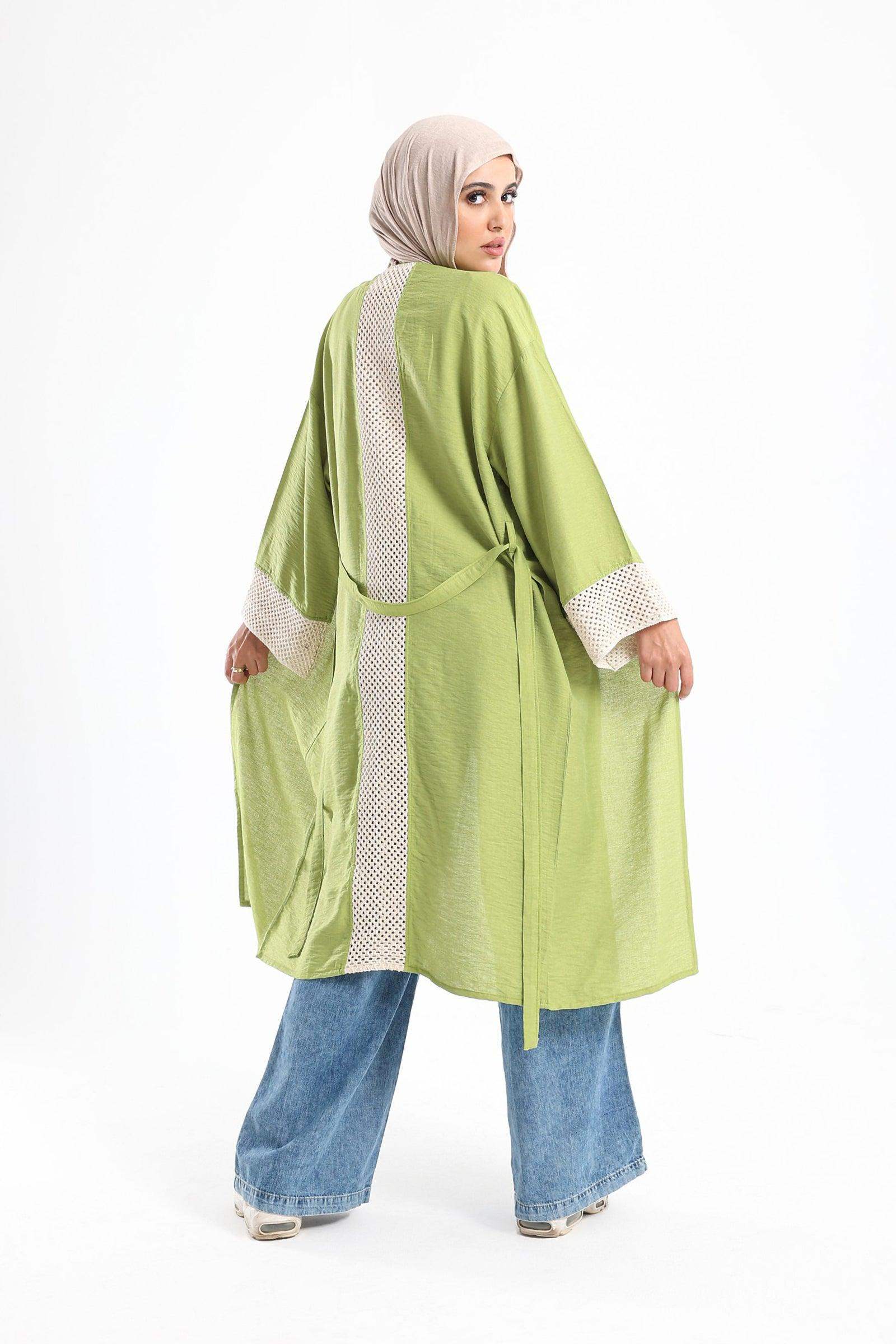 Kimono with Crochet Pattern - Carina - كارينا
