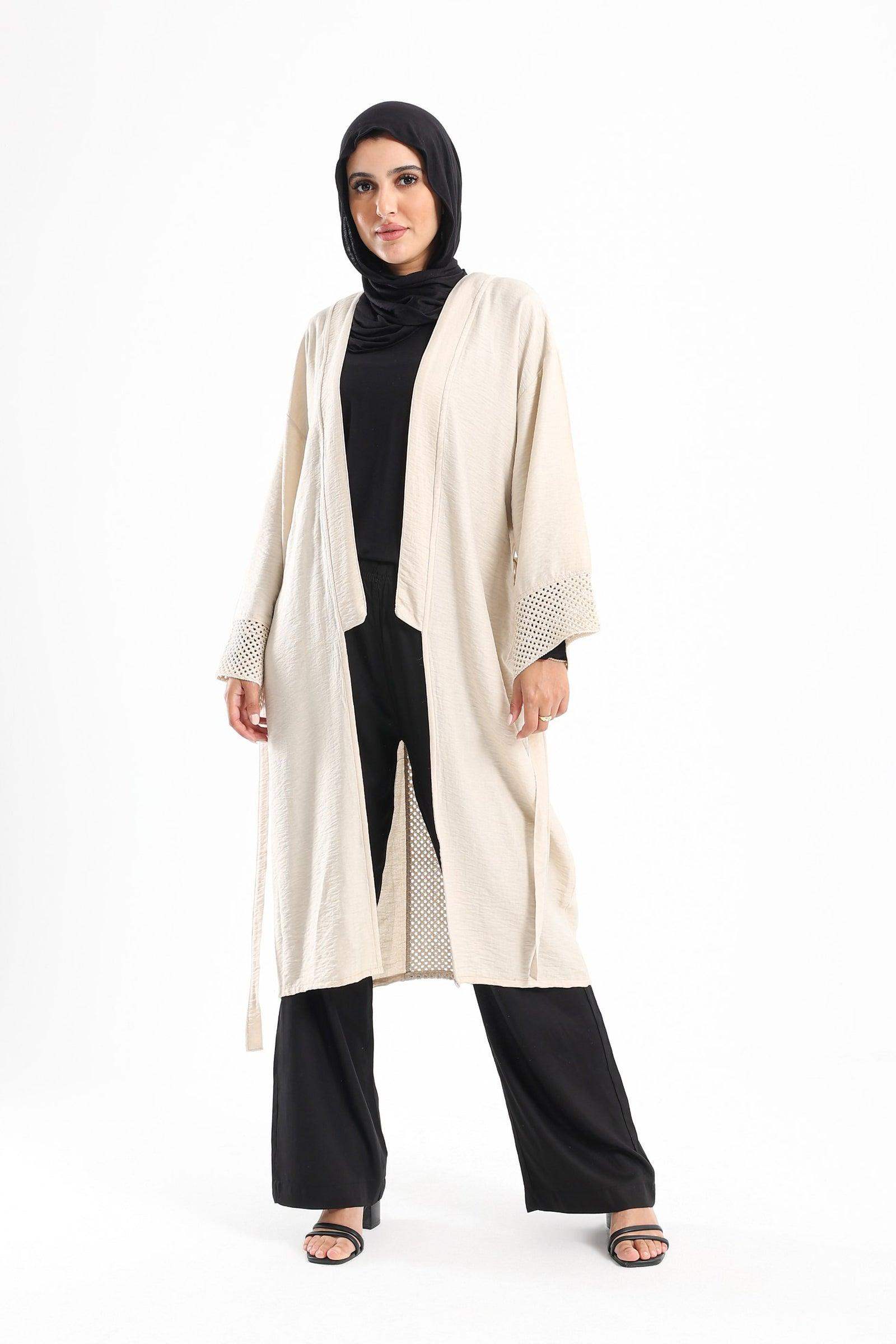 Kimono with Crochet Pattern - Carina - كارينا