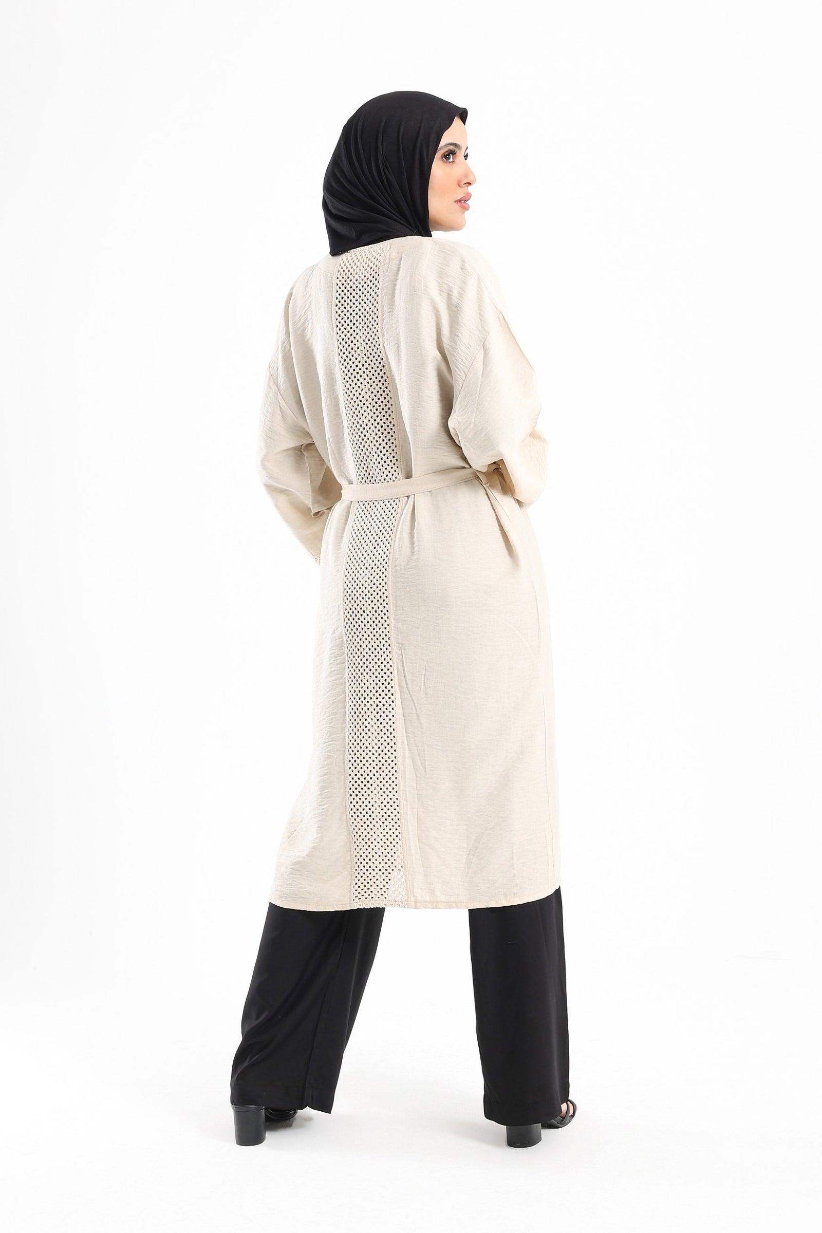 Kimono with Crochet Pattern - Carina - كارينا