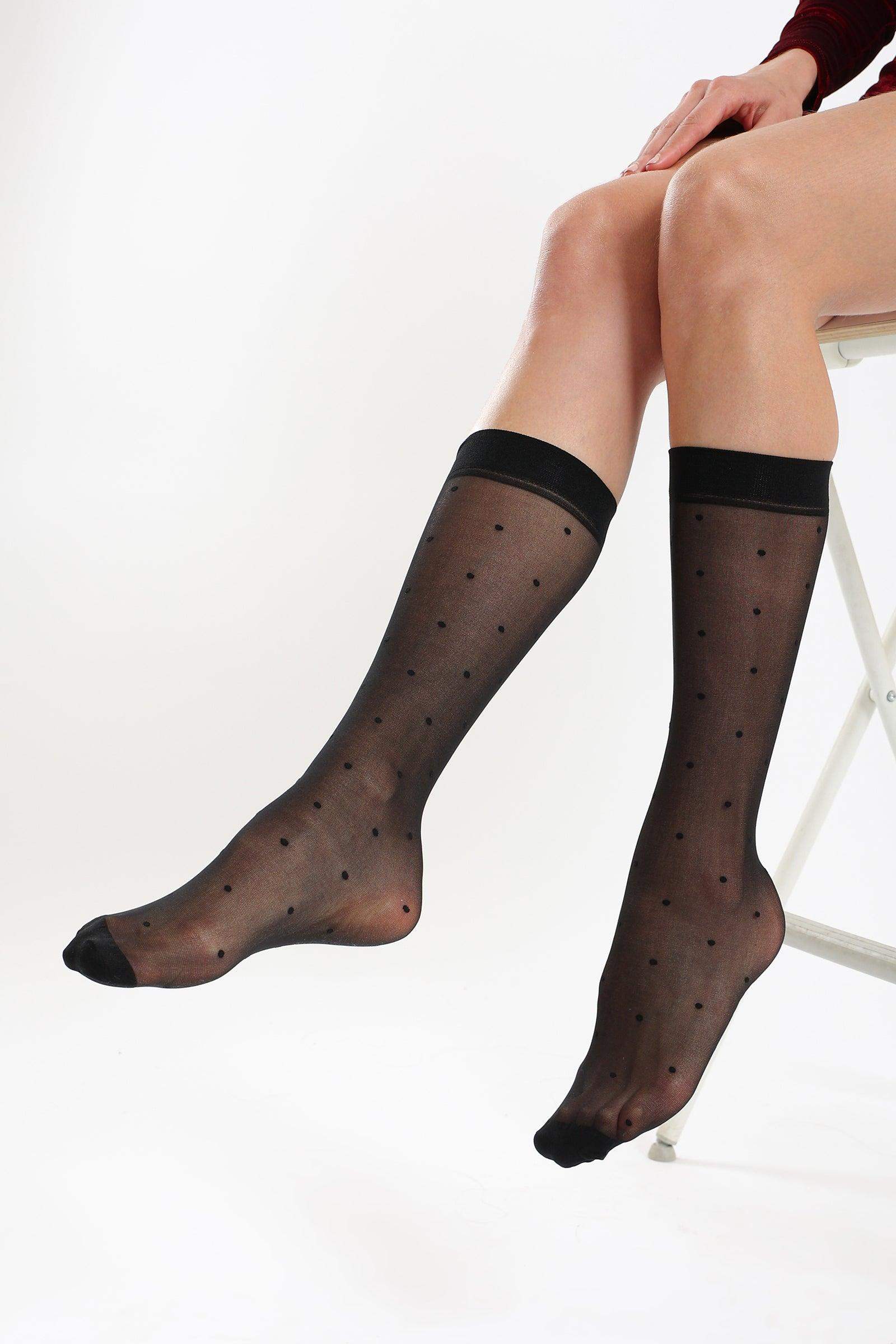 Knee nylon socks hotsell