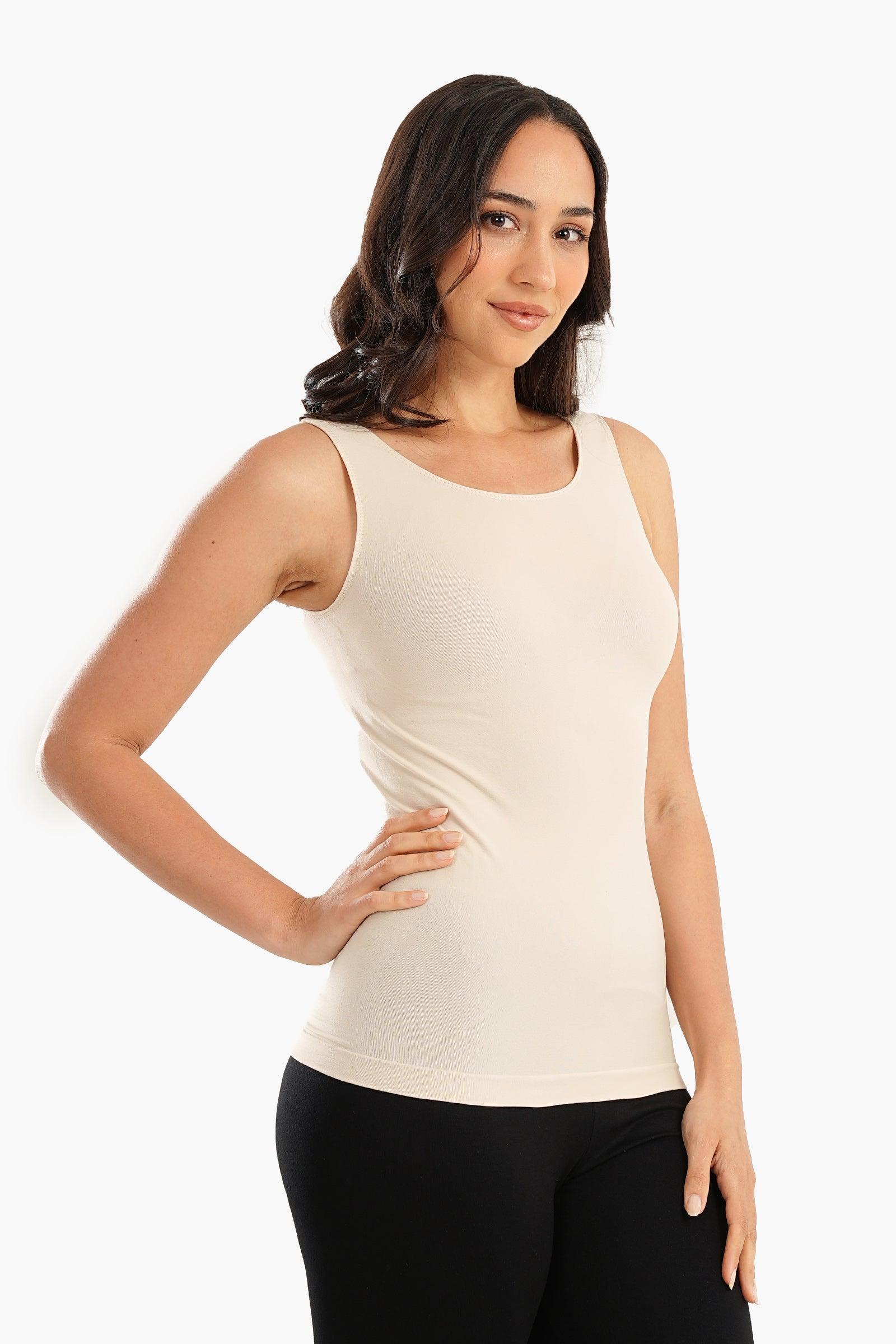 Microfiber Sleeveless Tank Top - Carina - كارينا