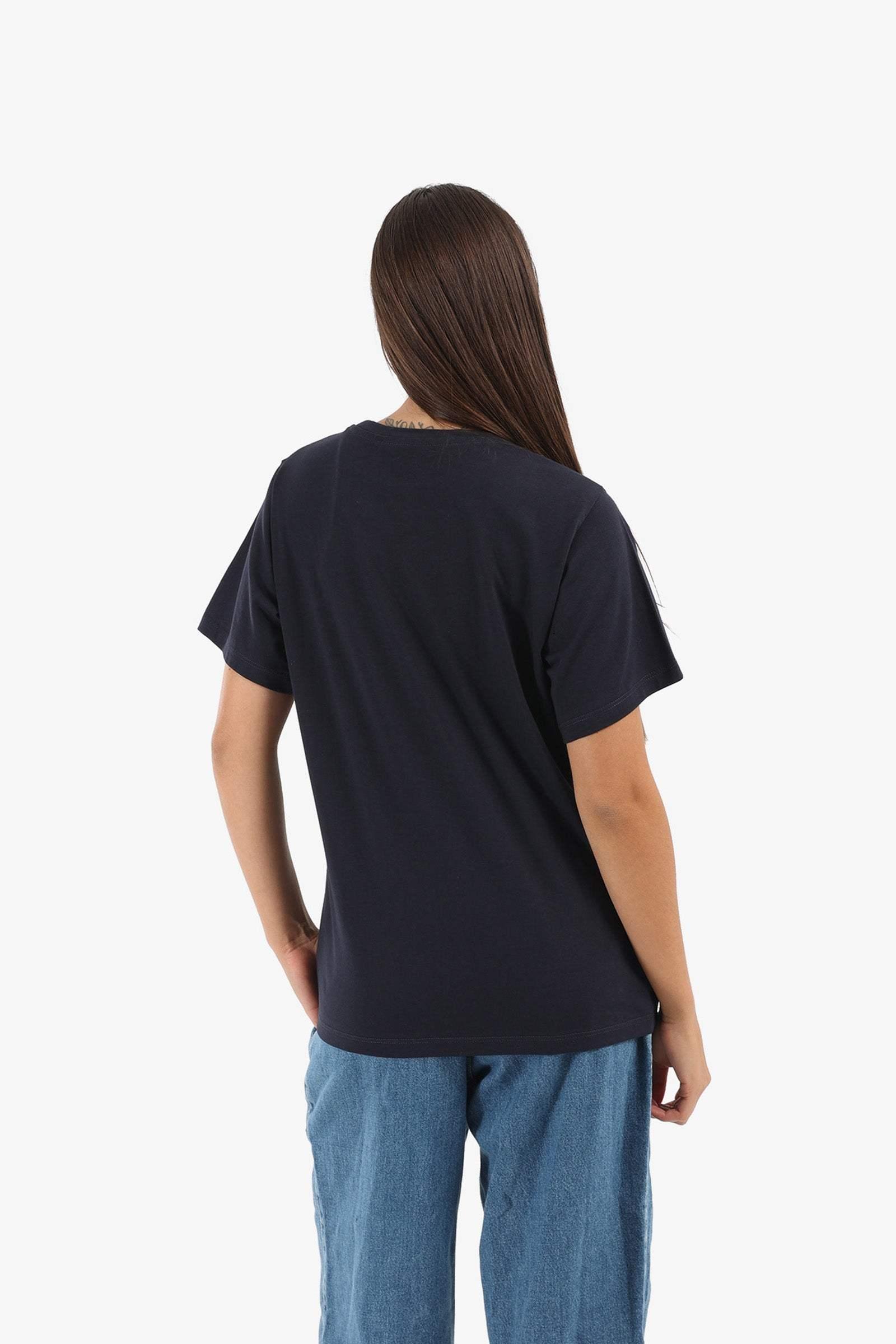 Navy Printed Lounge T-Shirt - Carina - كارينا