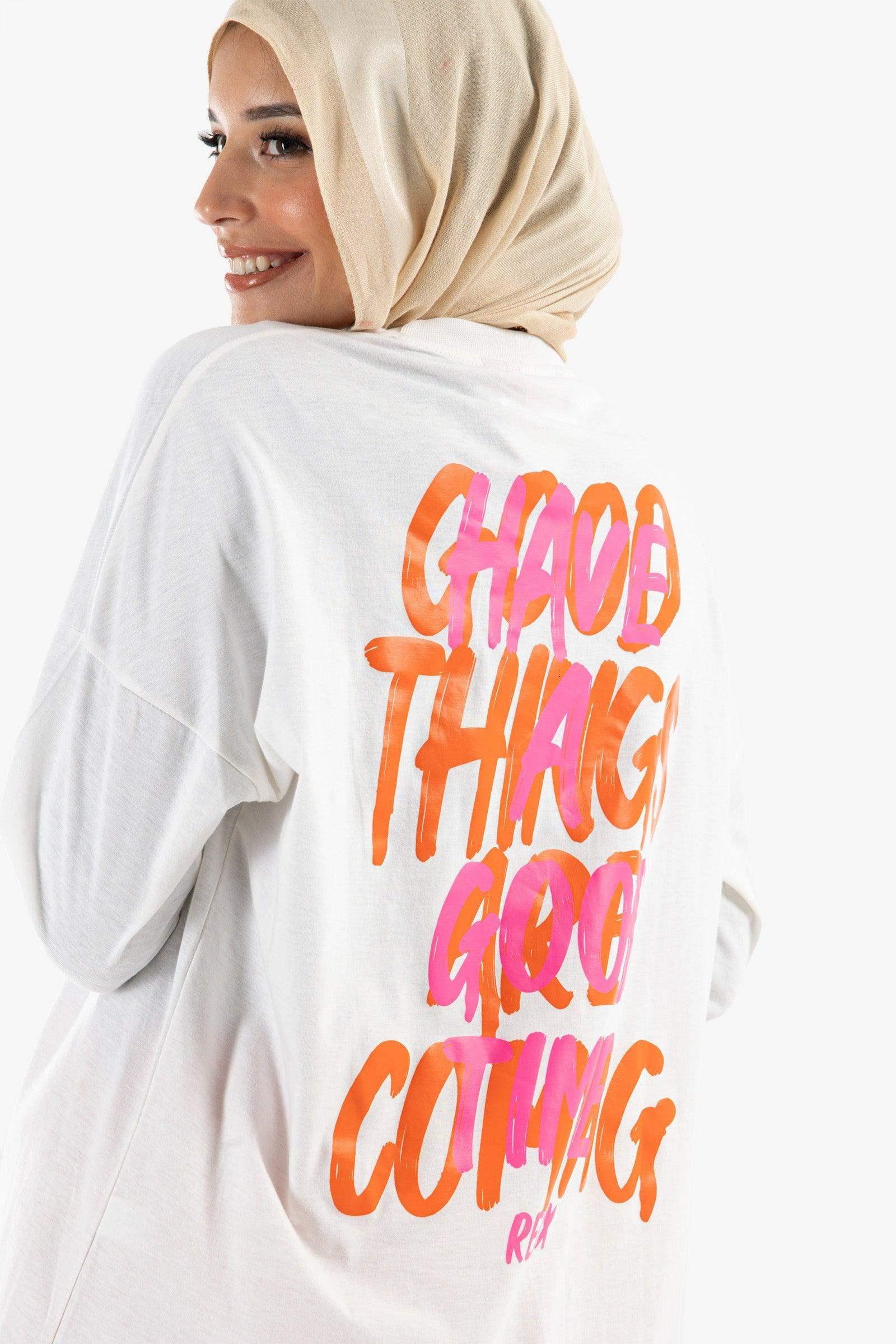 Overlapping Print Lounge T-Shirt - Carina - كارينا
