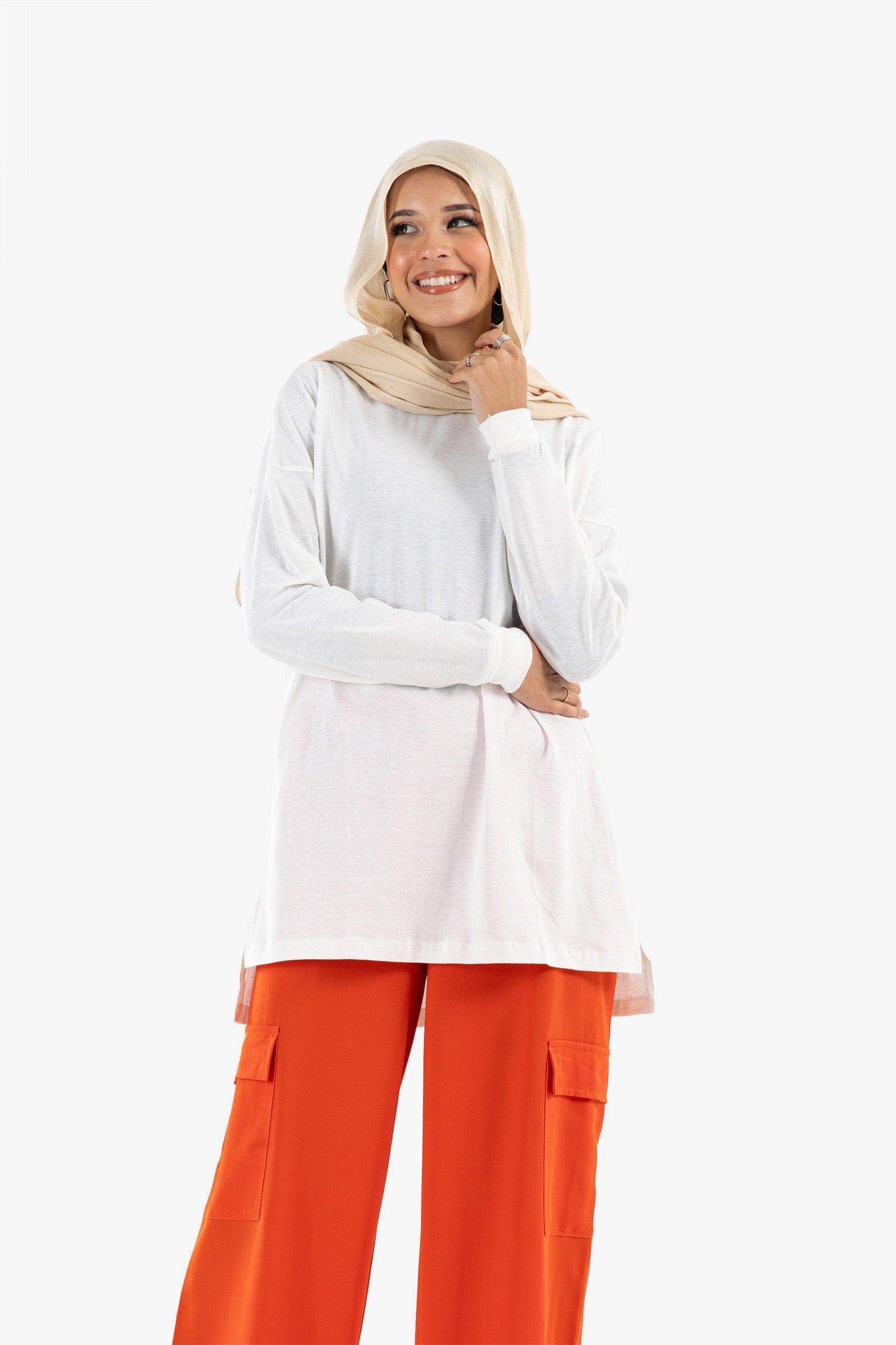 Overlapping Print Lounge T-Shirt - Carina - كارينا