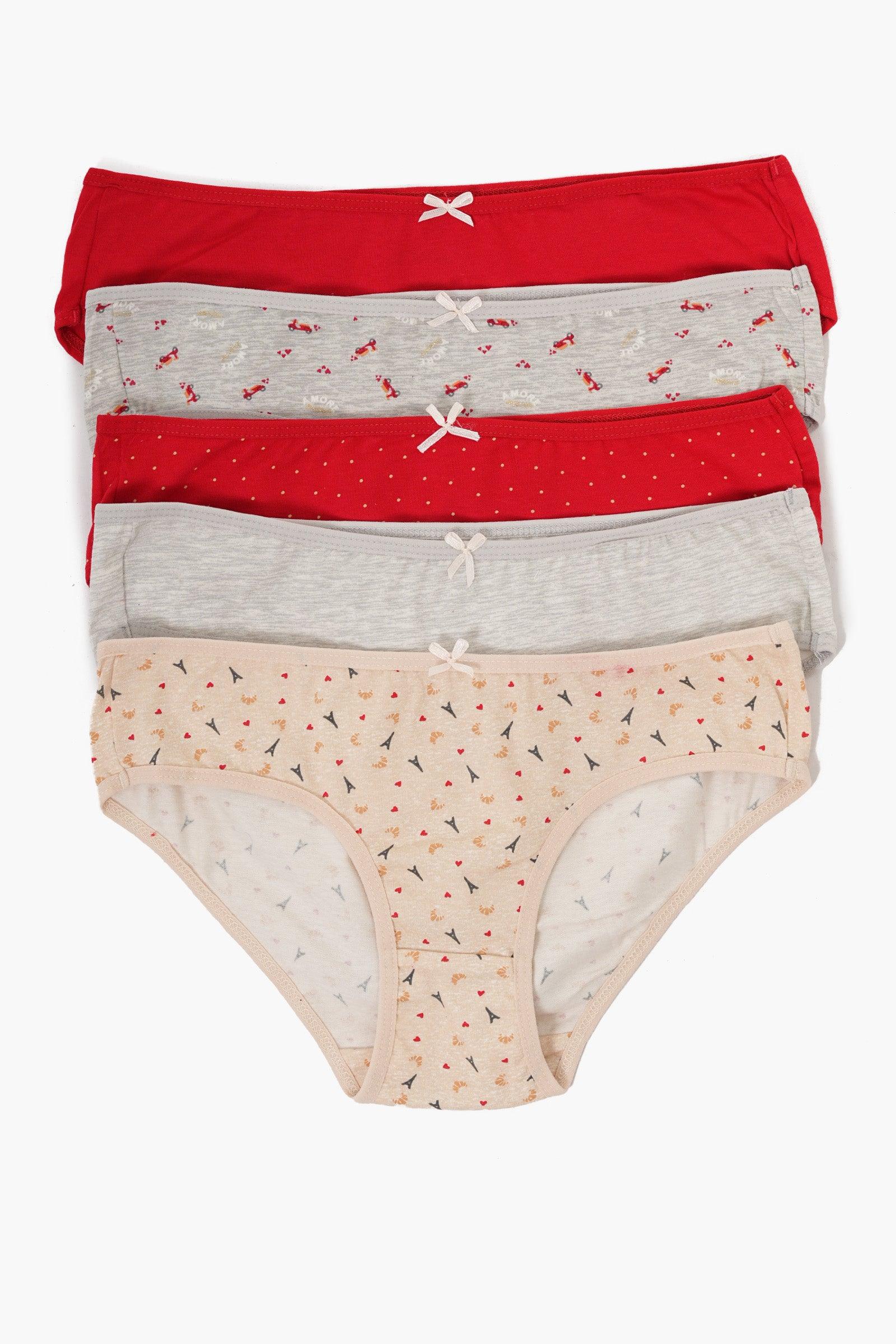 Pack of 10 Colored Bikini Panties - Carina - كارينا
