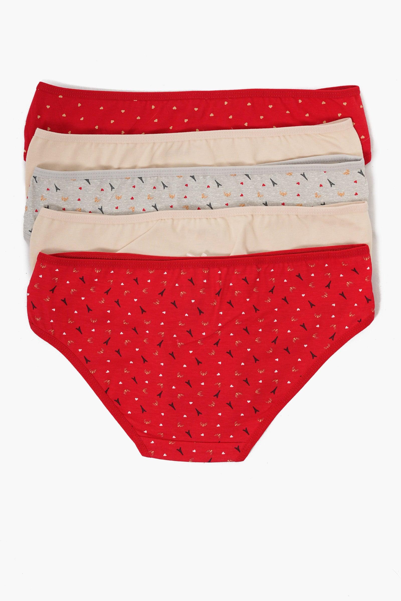 Pack of 10 Colored Bikini Panties - Carina - كارينا