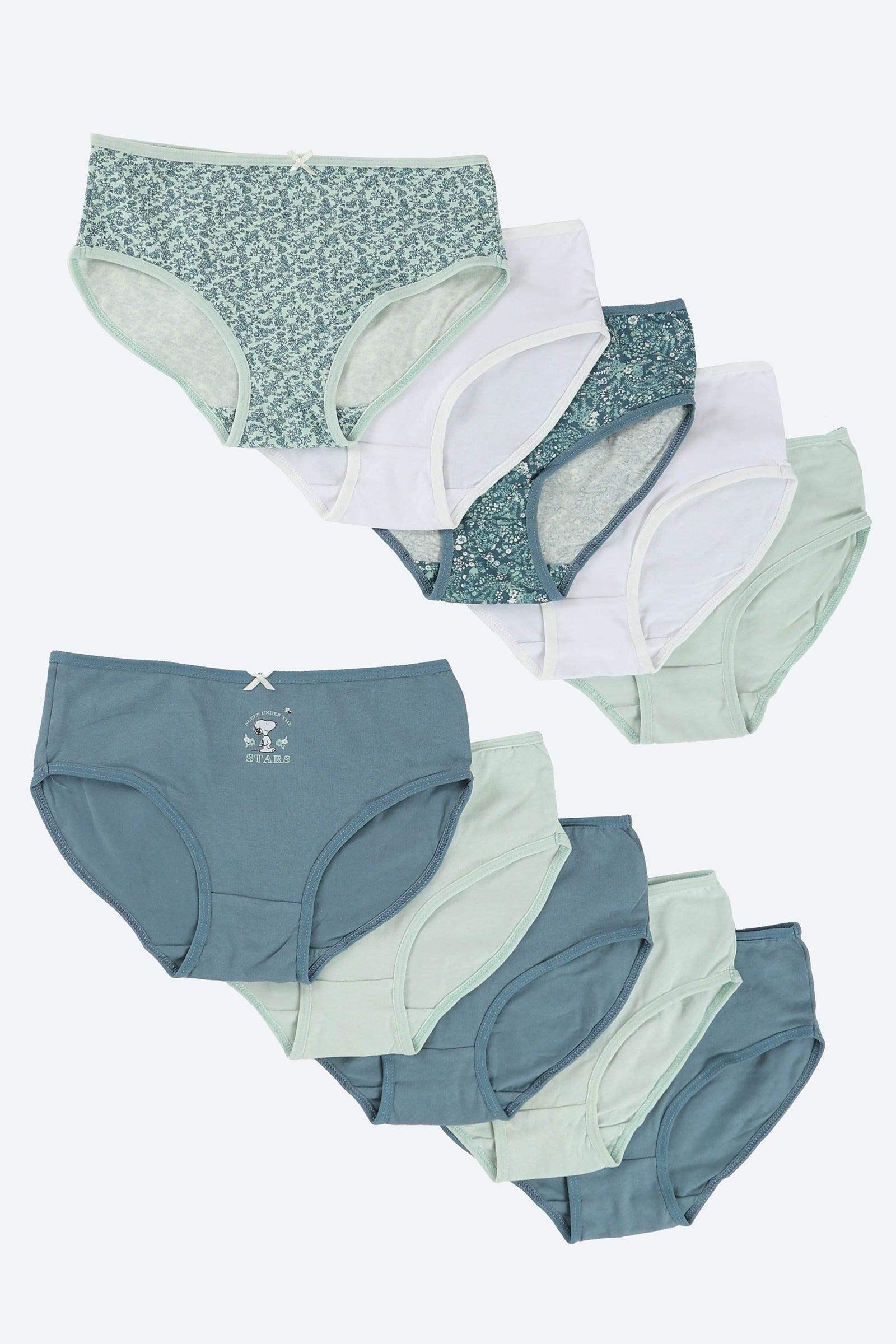 Pack of 10 Girly Brief Panties - Carina - كارينا