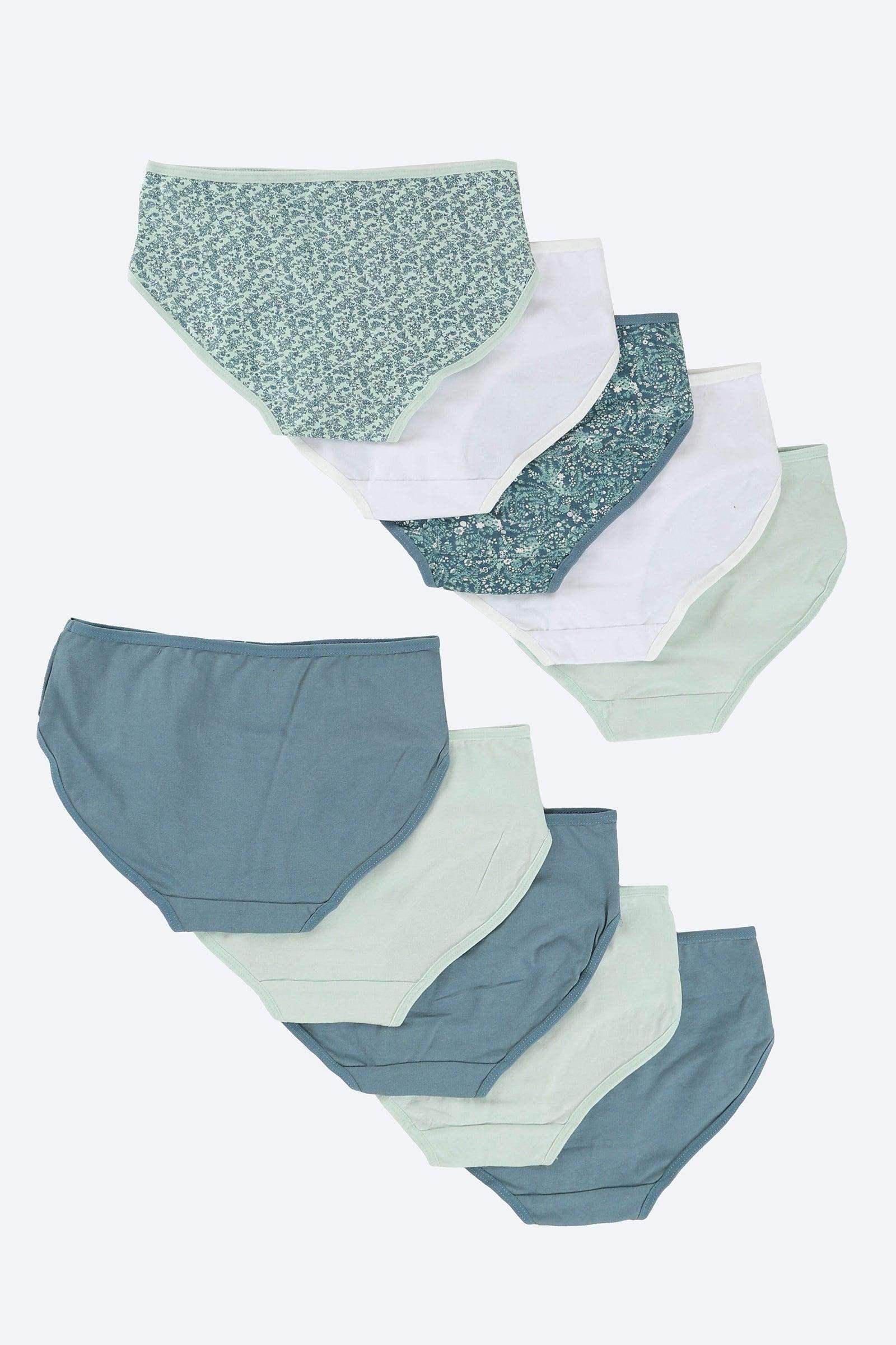 Pack of 10 Girly Brief Panties - Carina - كارينا