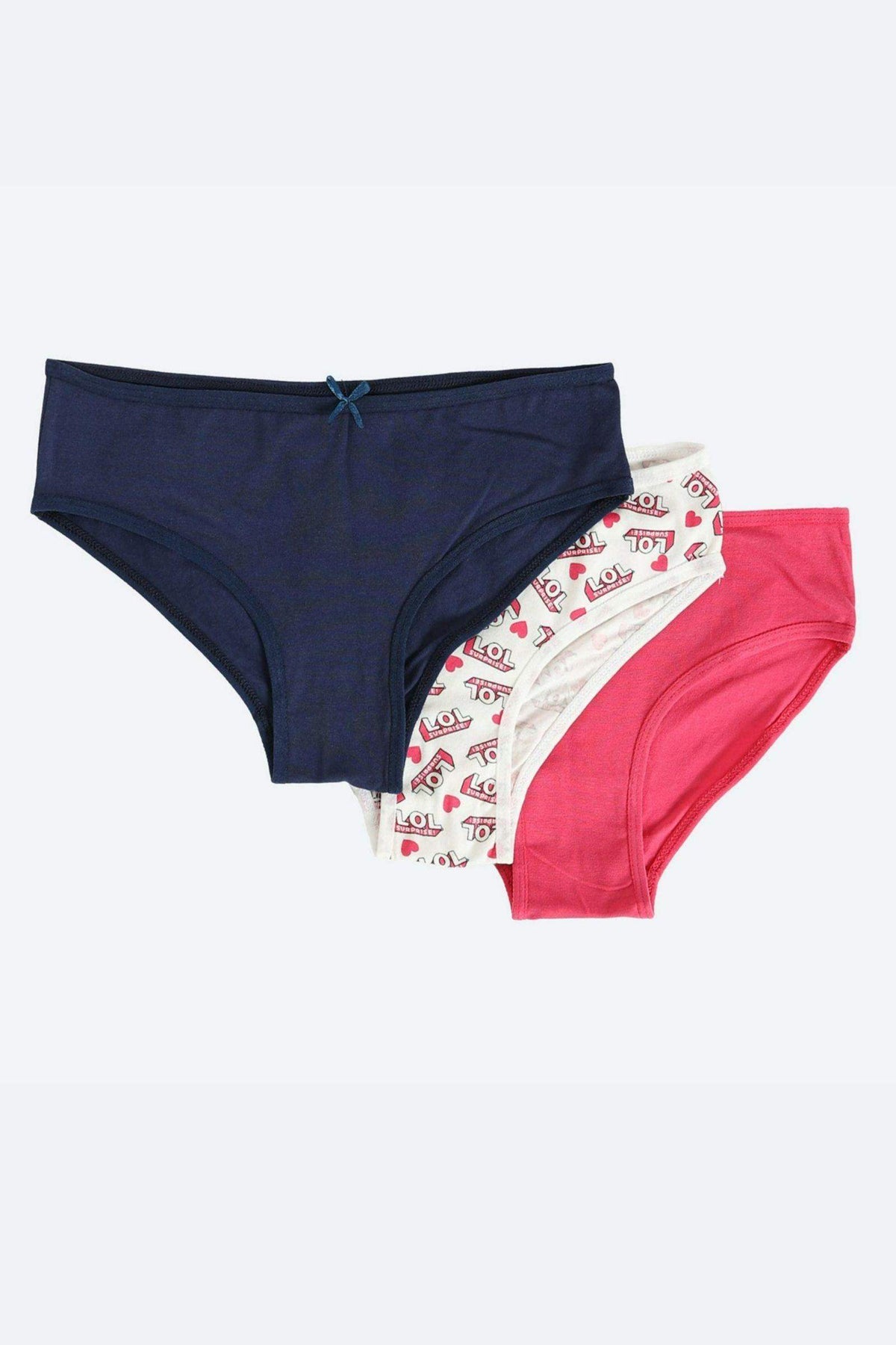 Pack of 3 Colored Bikini Panties - Carina - كارينا