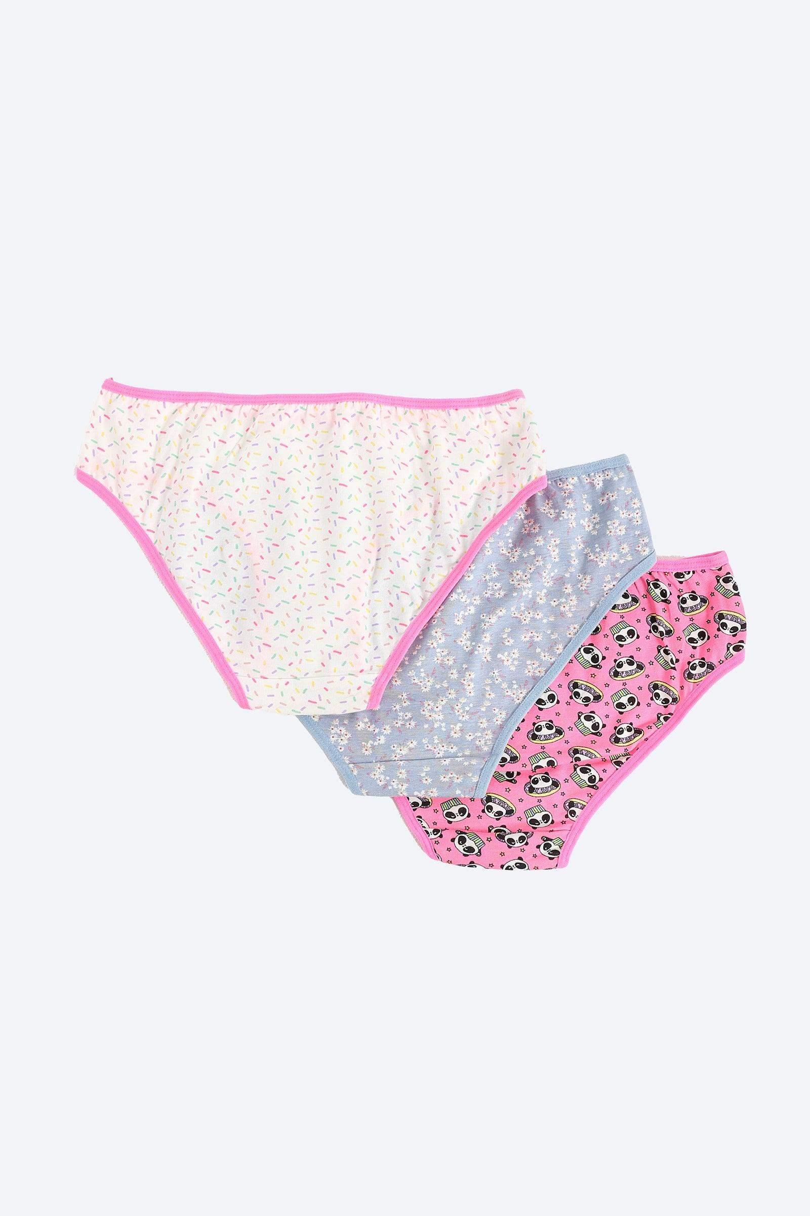 Pack of 3 Colored Bikini Panties - Carina - كارينا