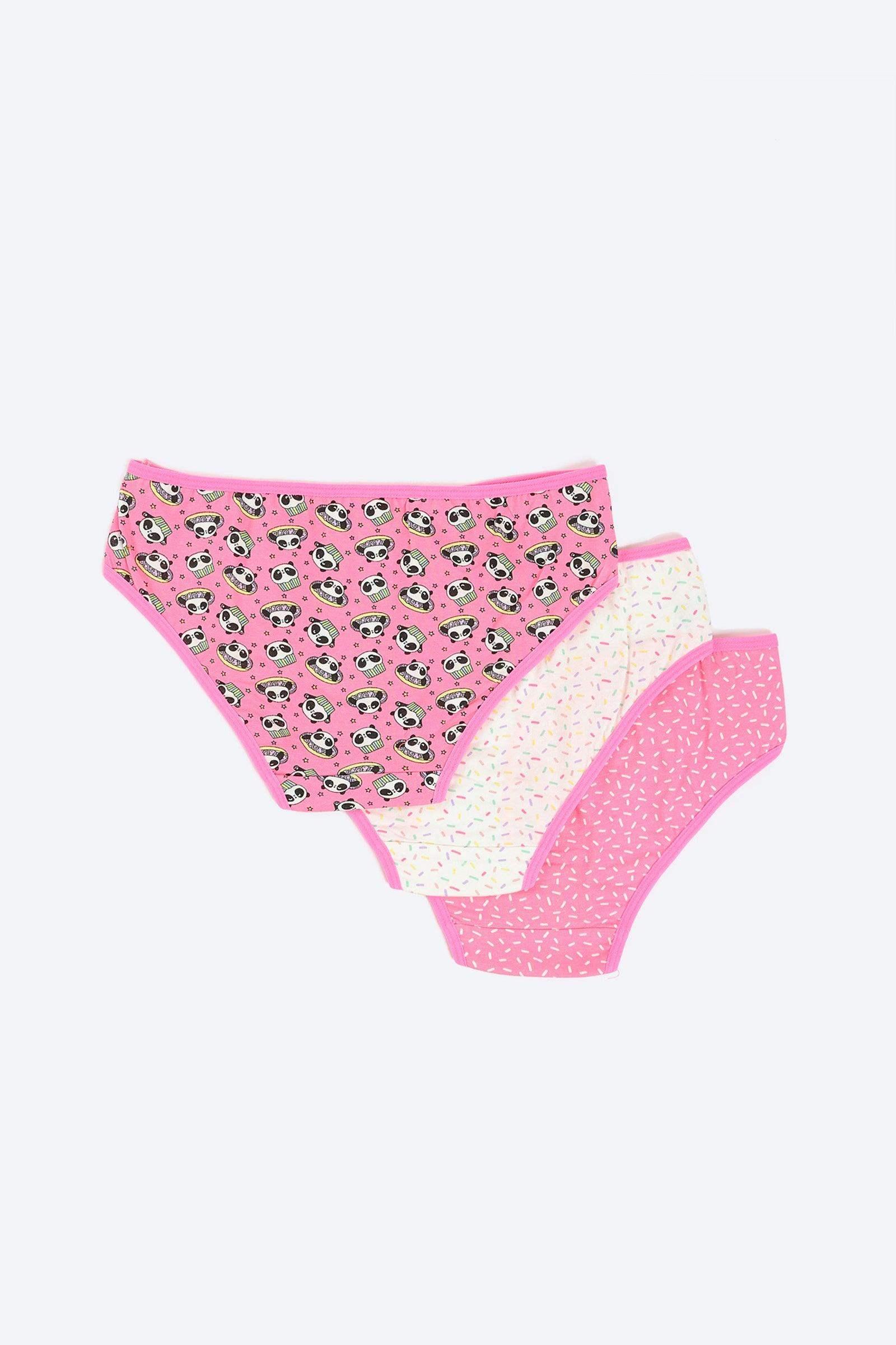Pack of 3 Colored Bikini Panties - Carina - كارينا