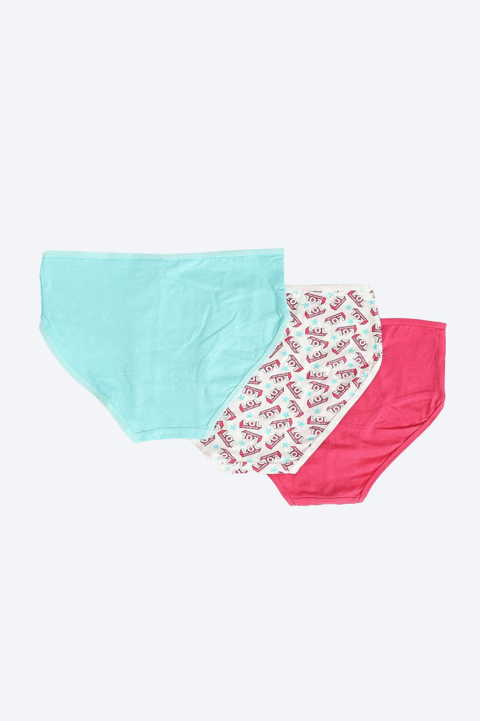 Pack of 3 Colored Brief Panties - Carina - كارينا