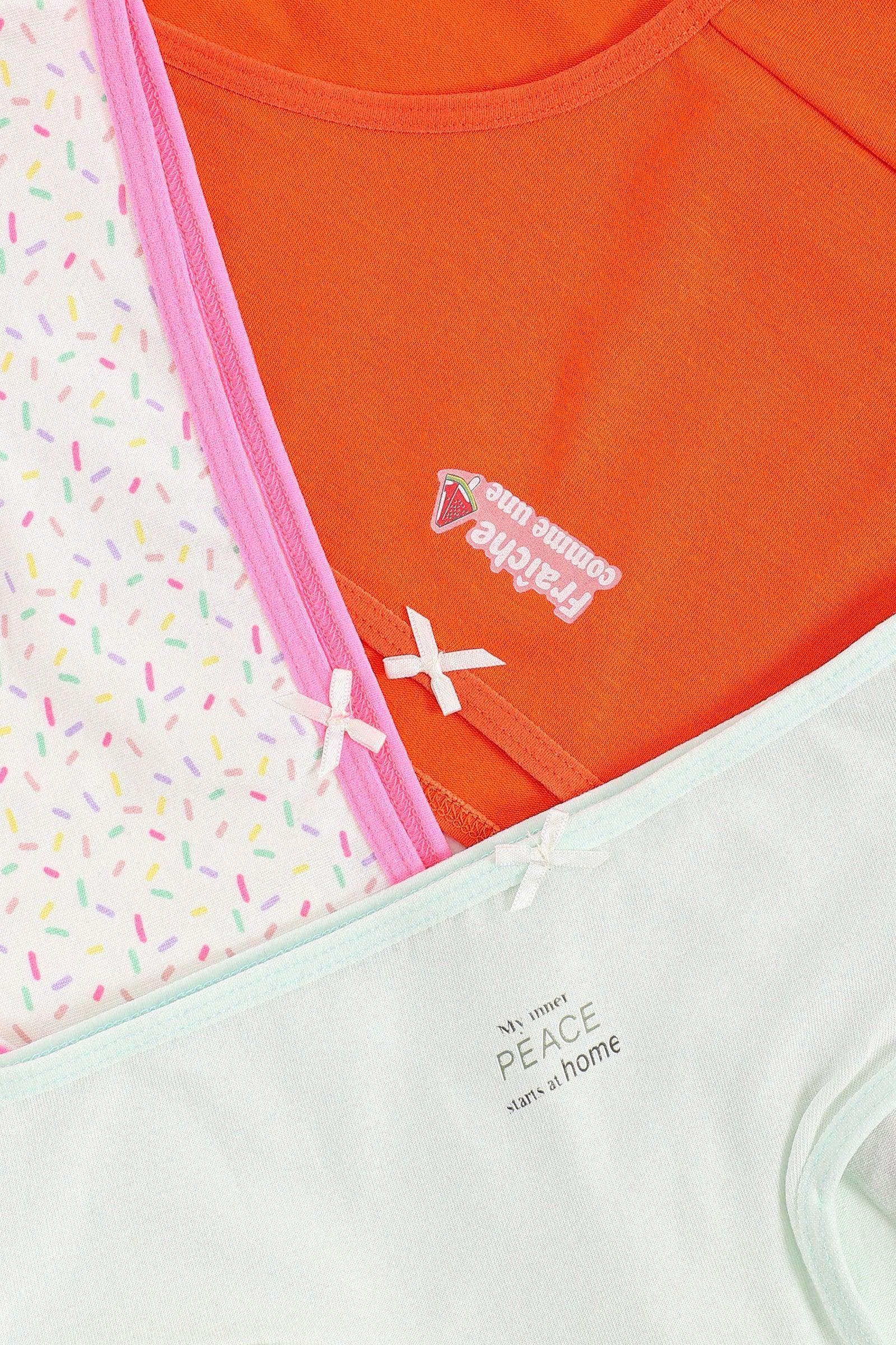 Pack of 3 Colored Brief Panties - Carina - كارينا