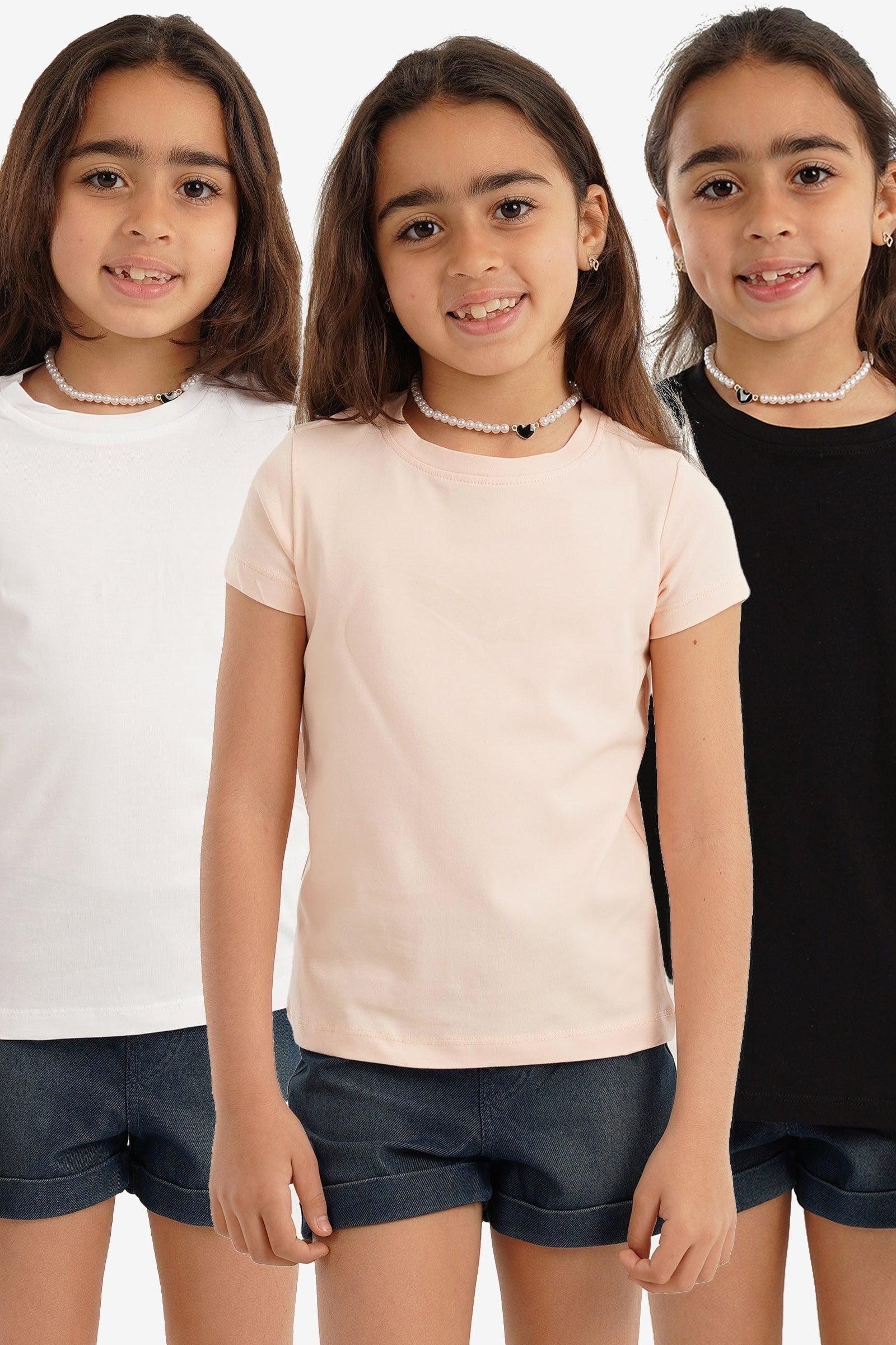 Pack of 3 Girly Short Sleeves Top - Carina - كارينا