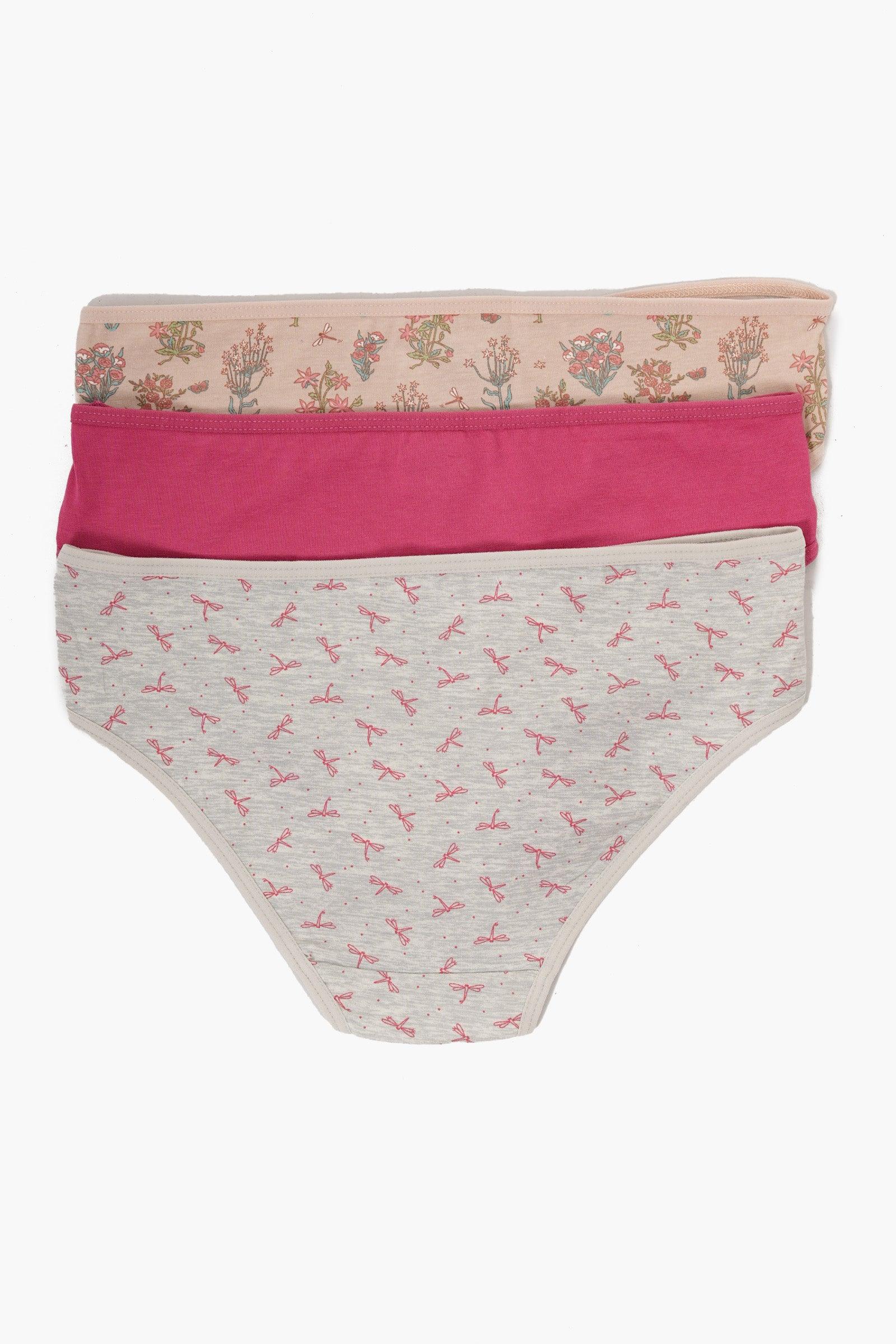 Pack of 7 Colored Bikini Panties - Carina - كارينا