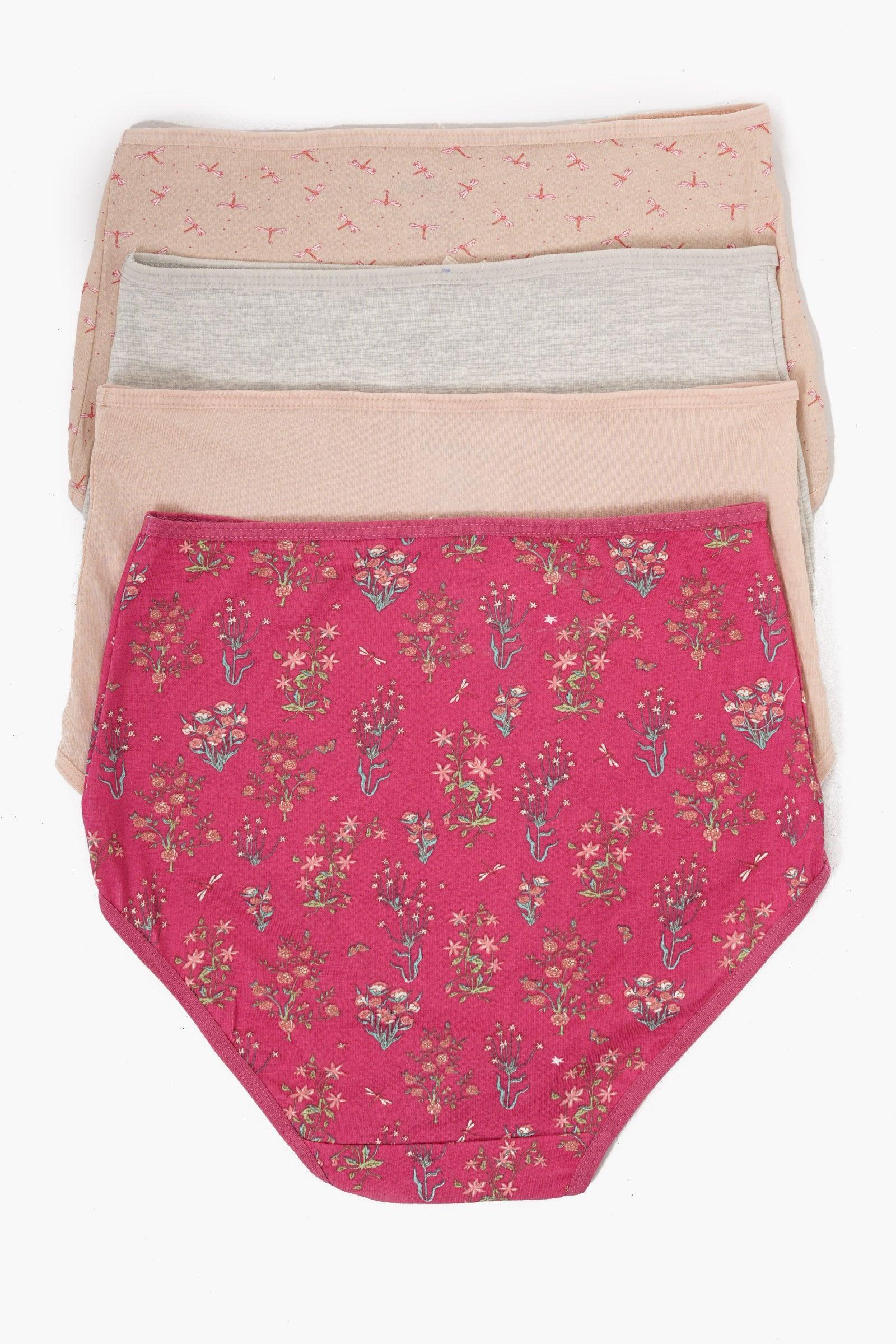 Pack of 7 Colored Full Brief Panties - Carina - كارينا