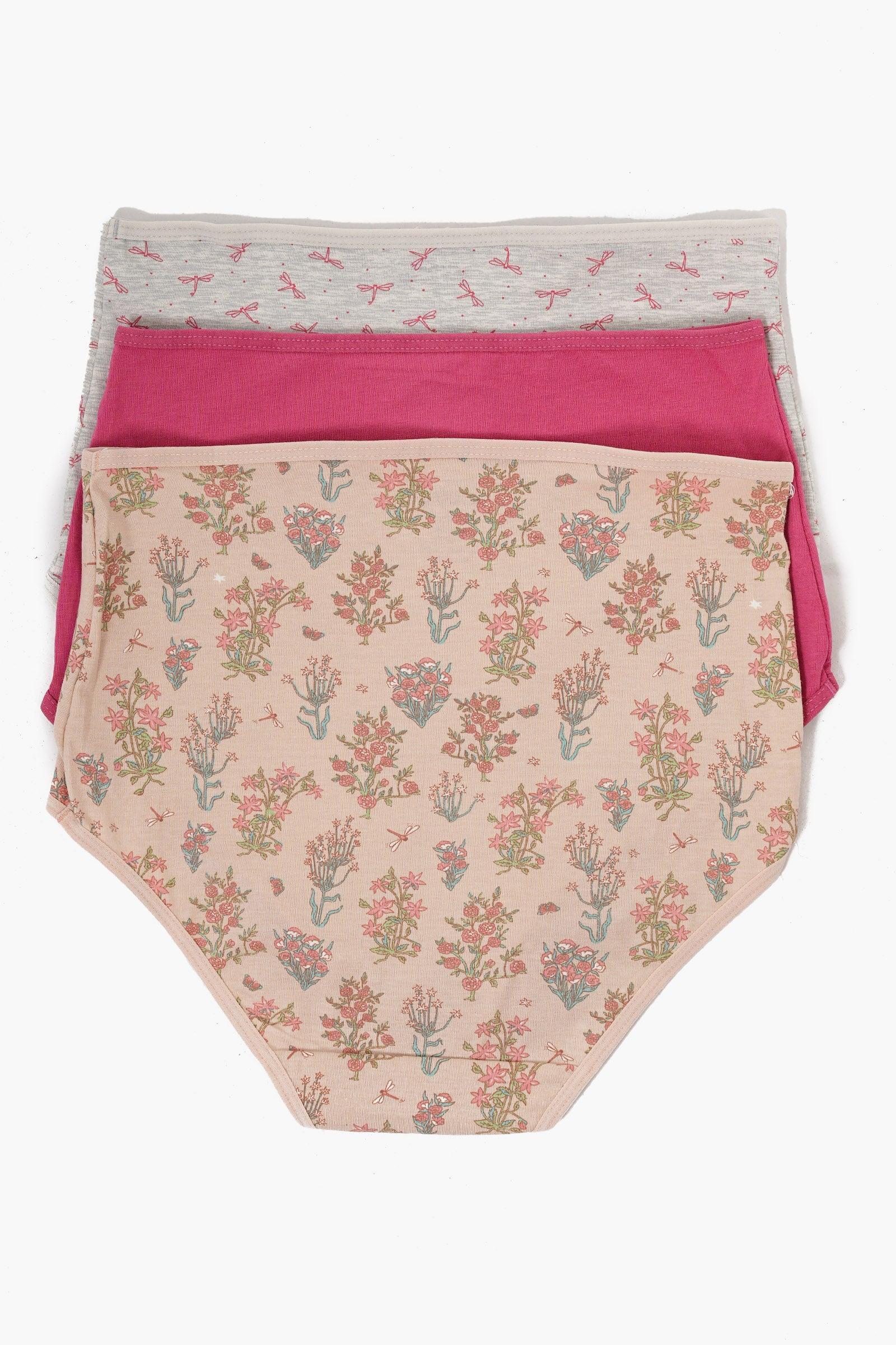 Pack of 7 Colored Full Brief Panties - Carina - كارينا