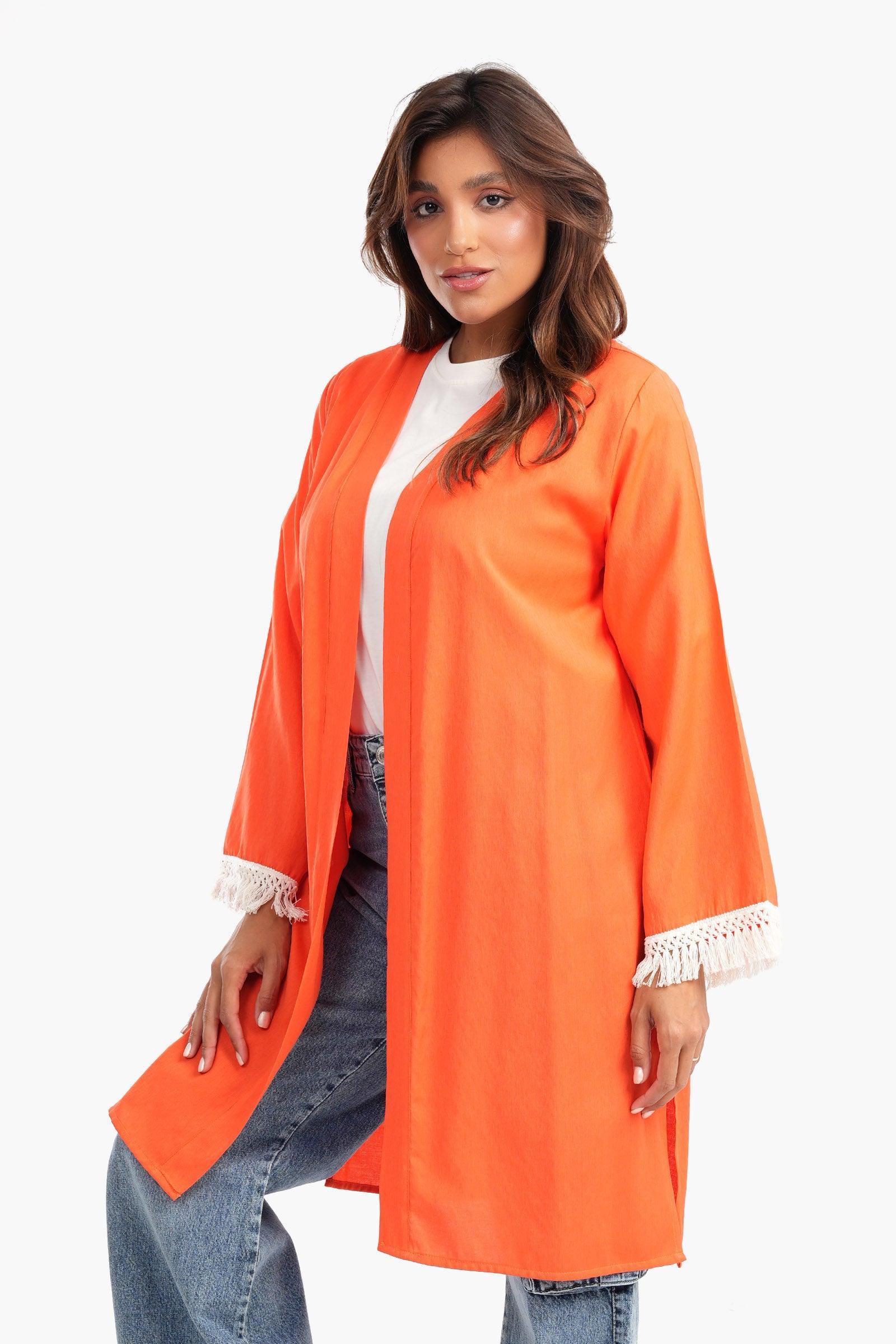 Palm Back Print Kimono - Carina - كارينا