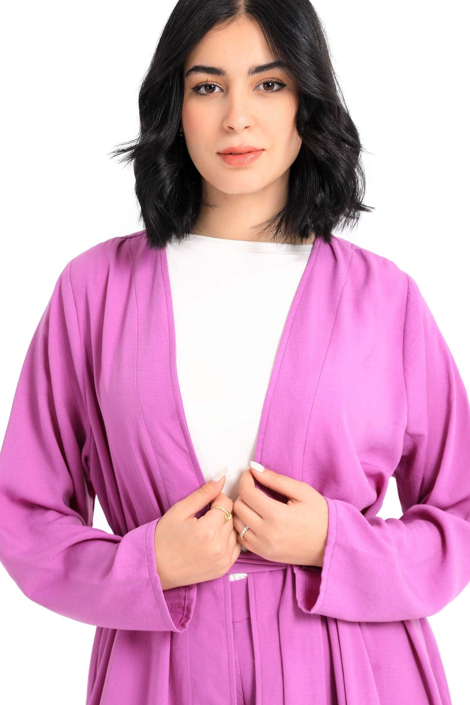 Plain Long Sleeves Kimono - Carina - كارينا