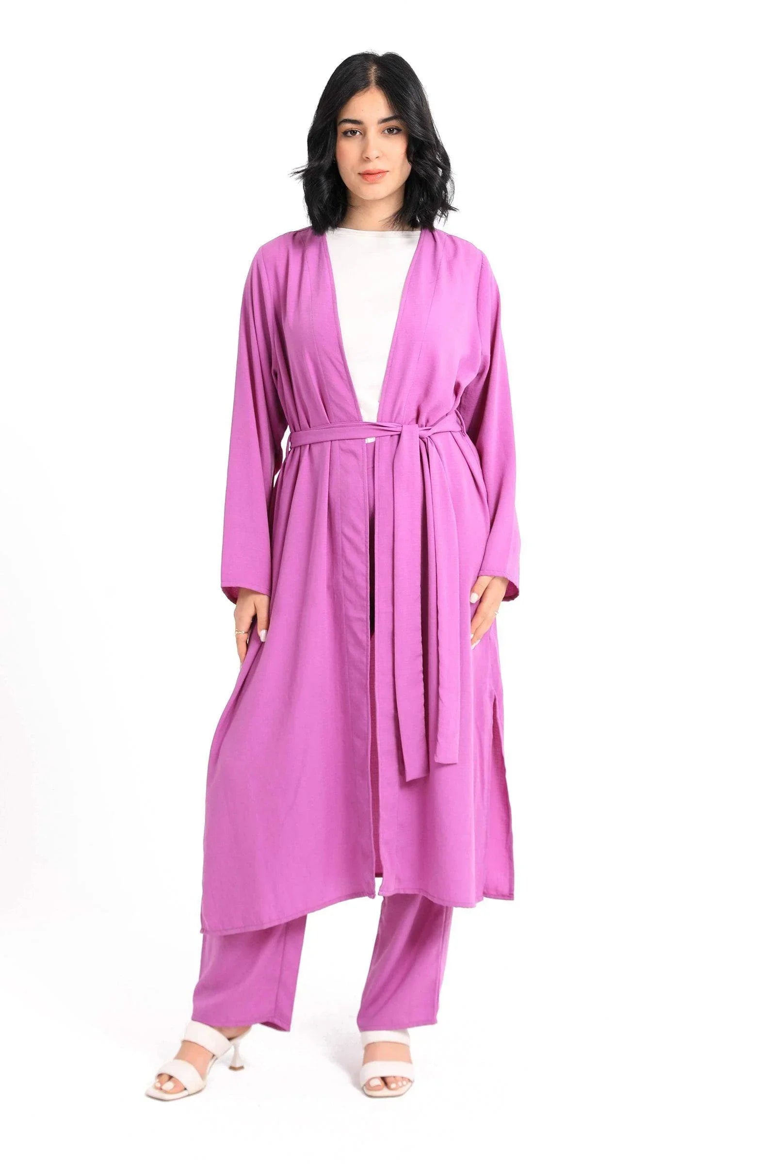 Plain Long Sleeves Kimono - Carina - كارينا