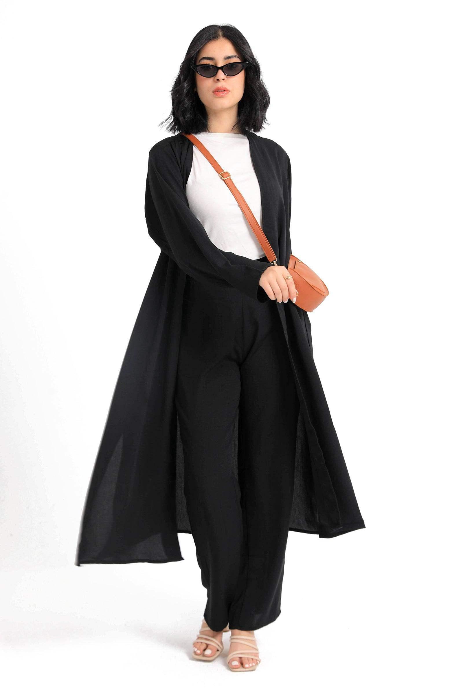 Plain Long Sleeves Kimono - Carina - كارينا