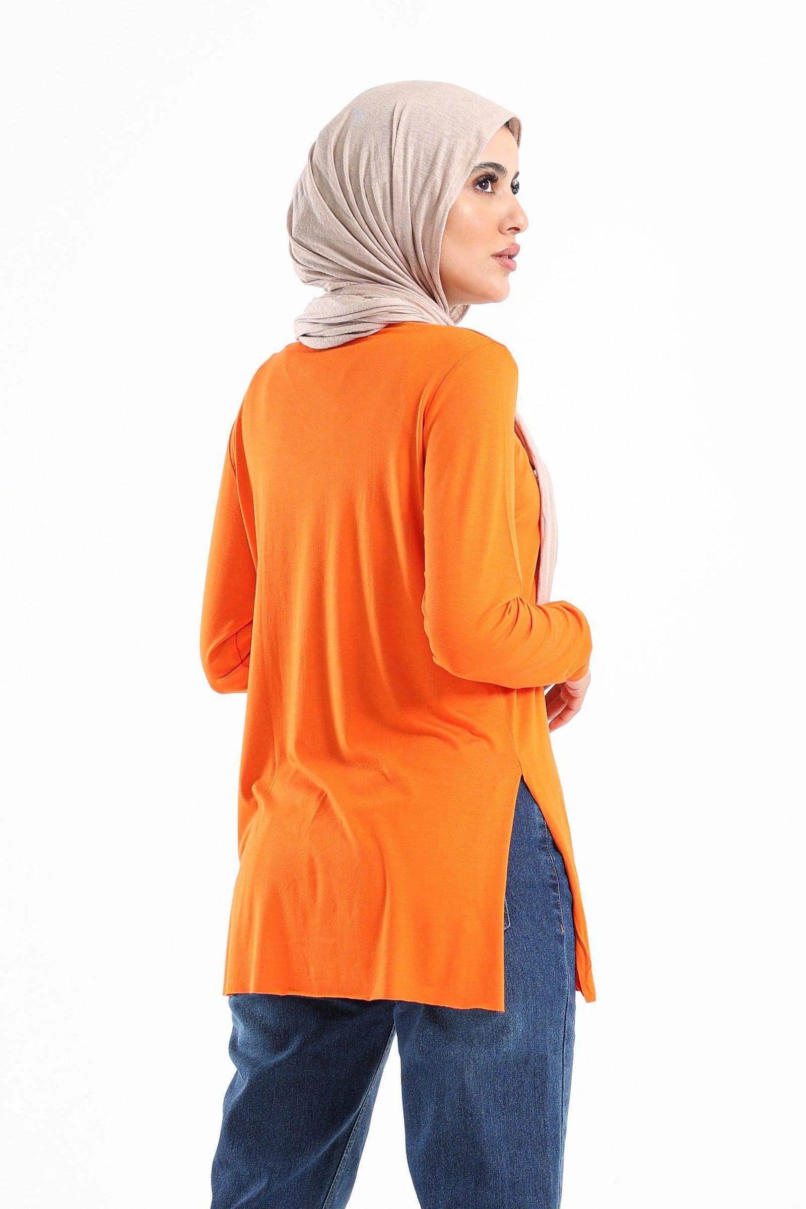 Plain Long Sleeves T-Shirt - Carina - كارينا