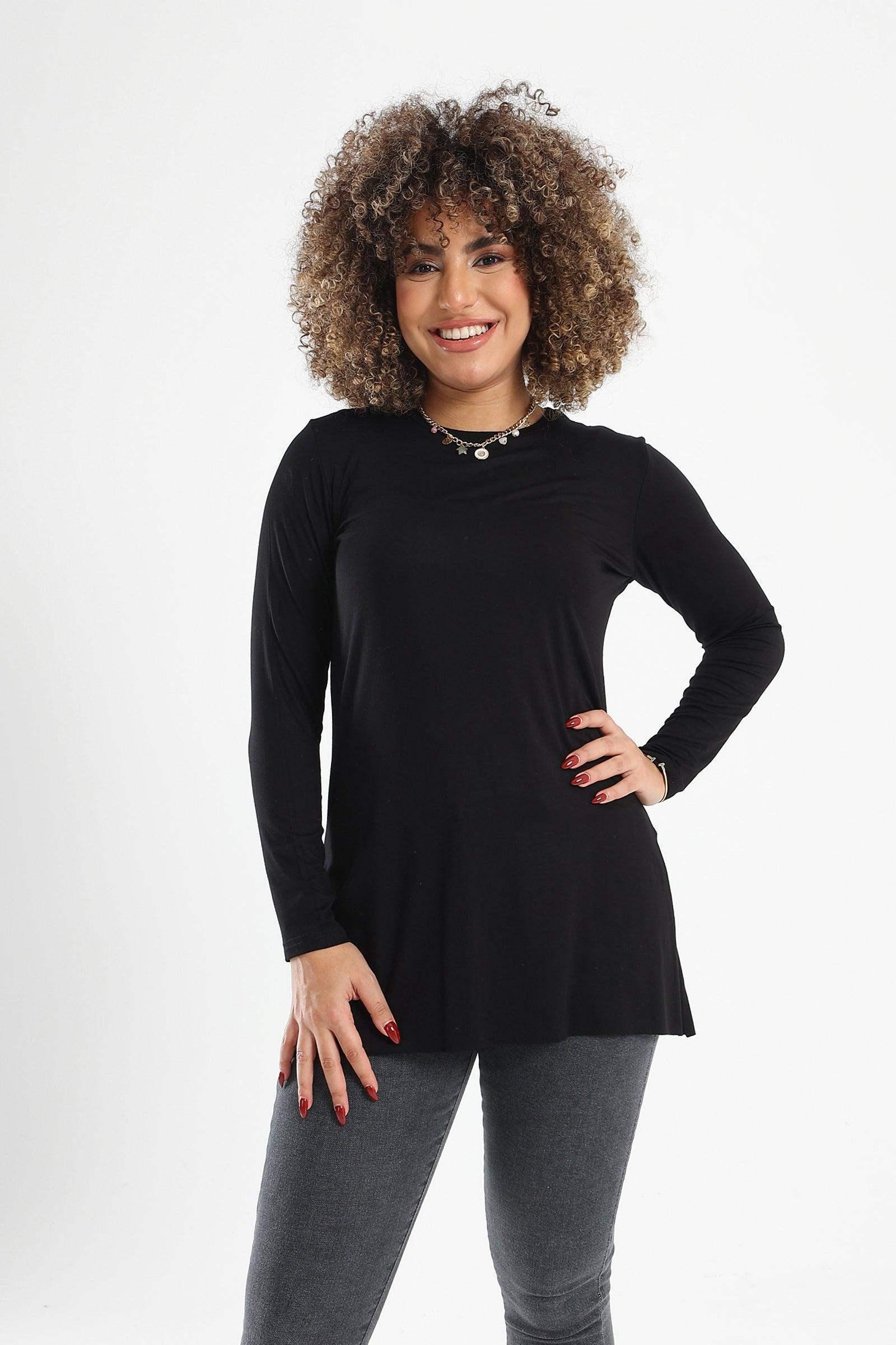 Plain Long Sleeves T-Shirt - Carina - كارينا