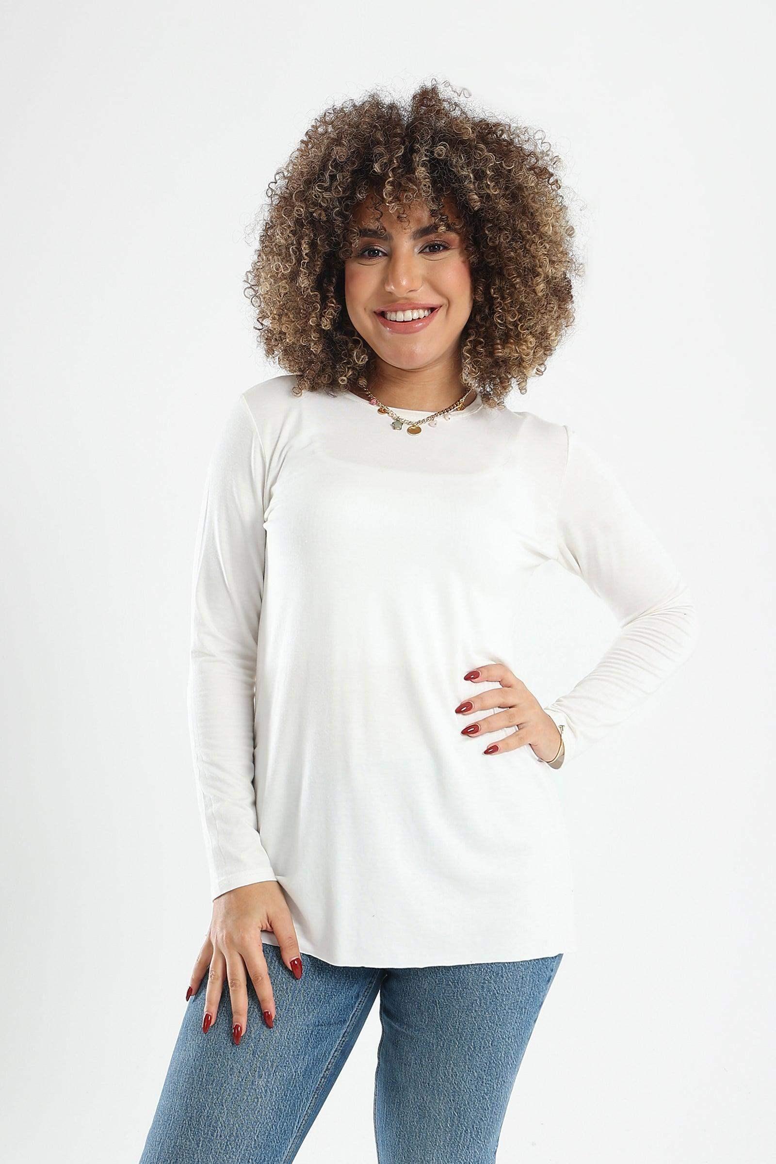 Plain Long Sleeves T-Shirt - Carina - كارينا