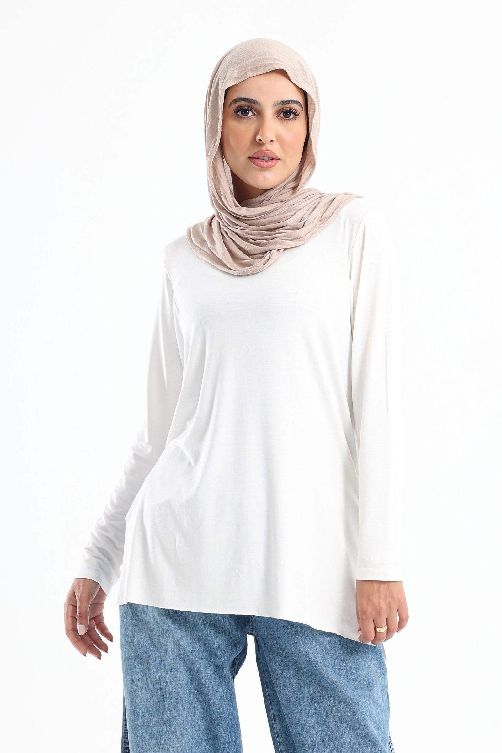 Plain Long Sleeves T-Shirt - Carina - كارينا