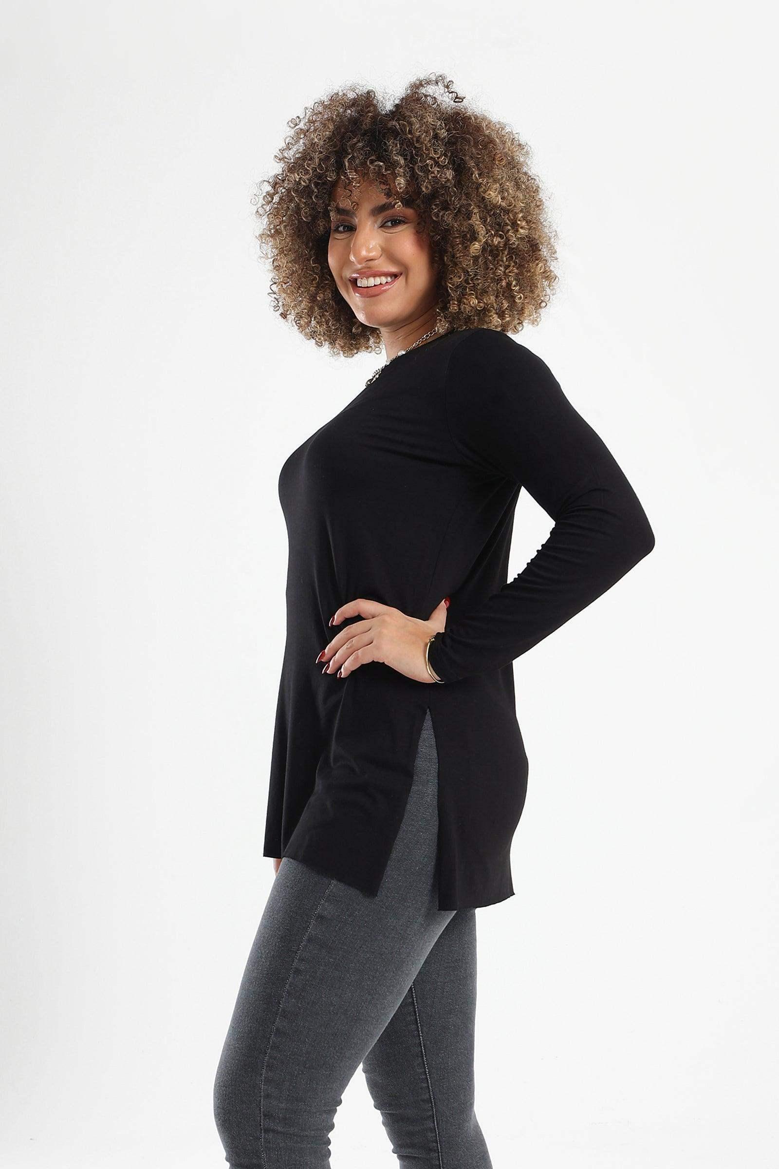 Plain Long Sleeves T-Shirt - Carina - كارينا
