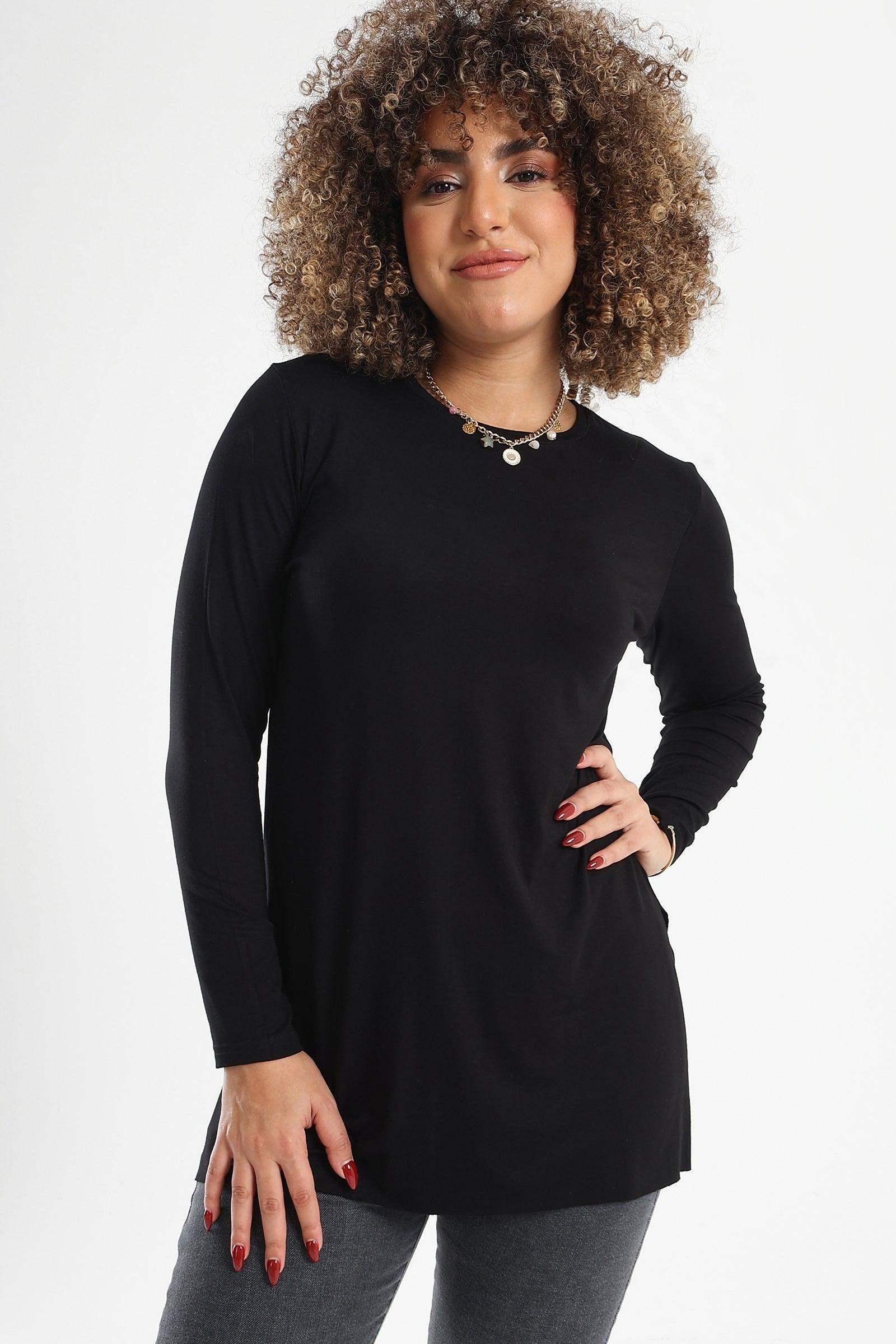 Plain Long Sleeves T-Shirt - Carina - كارينا
