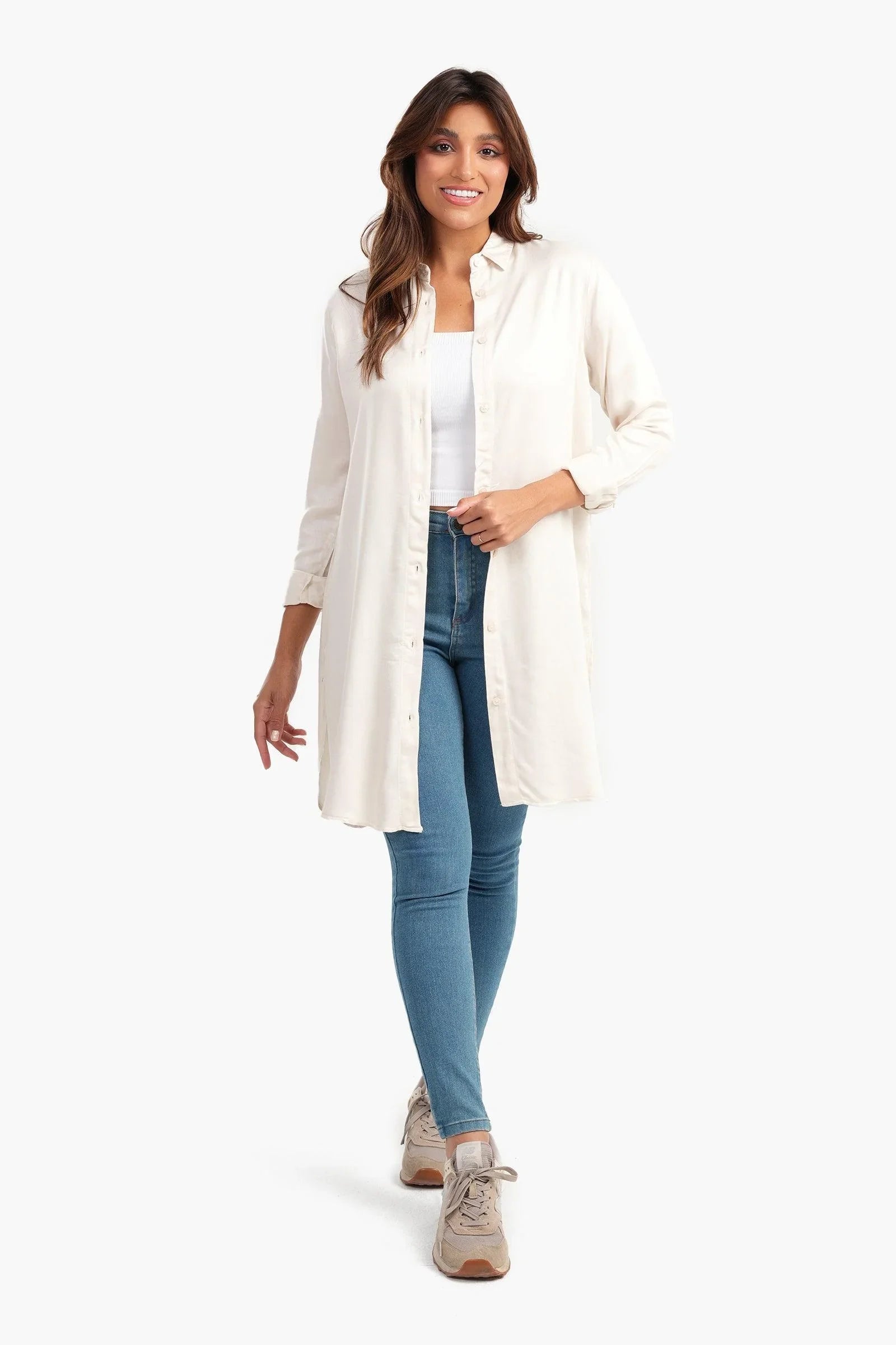 Poplin Long Shirt - Carina - كارينا