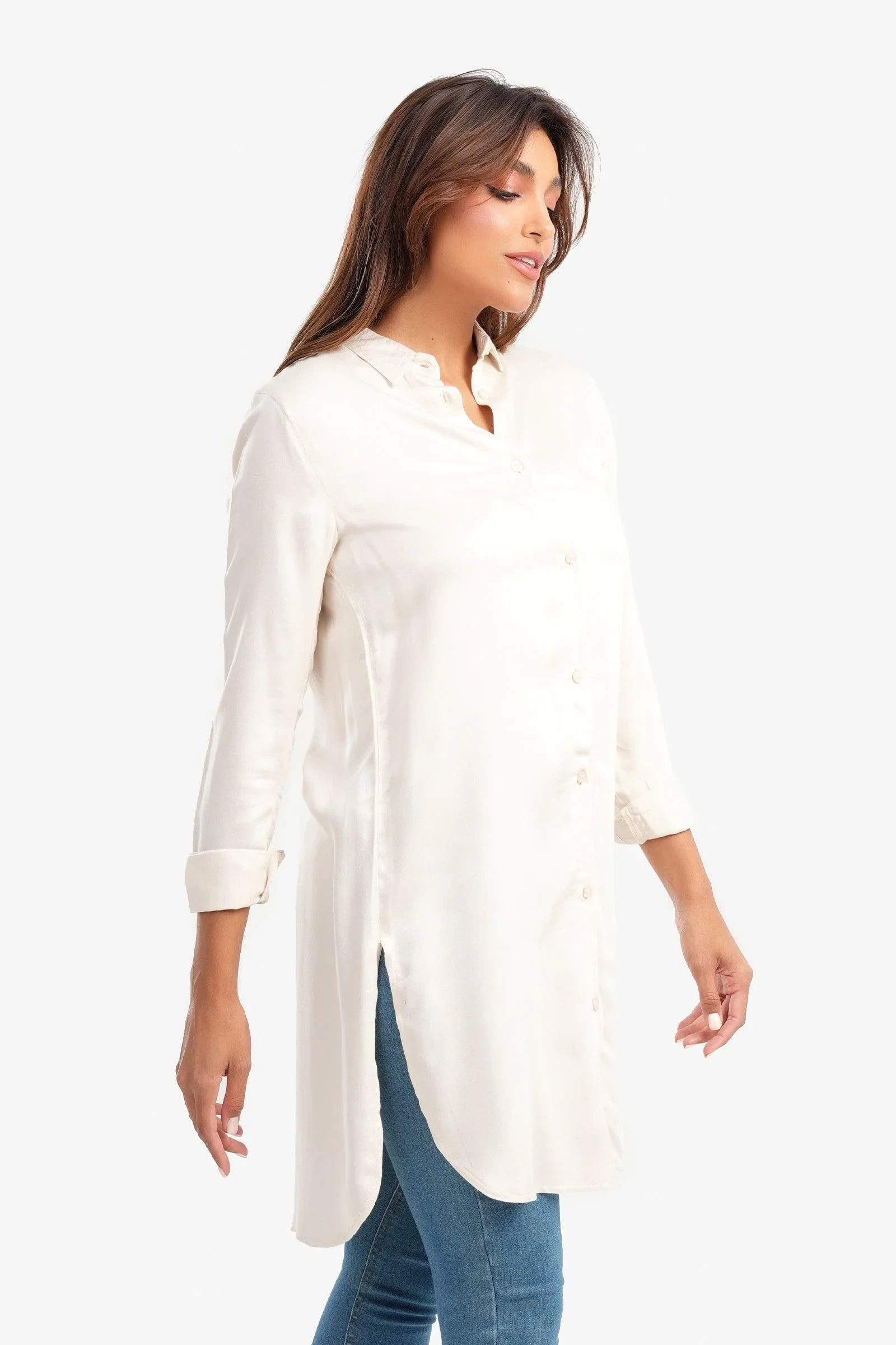 Poplin Long Shirt - Carina - كارينا