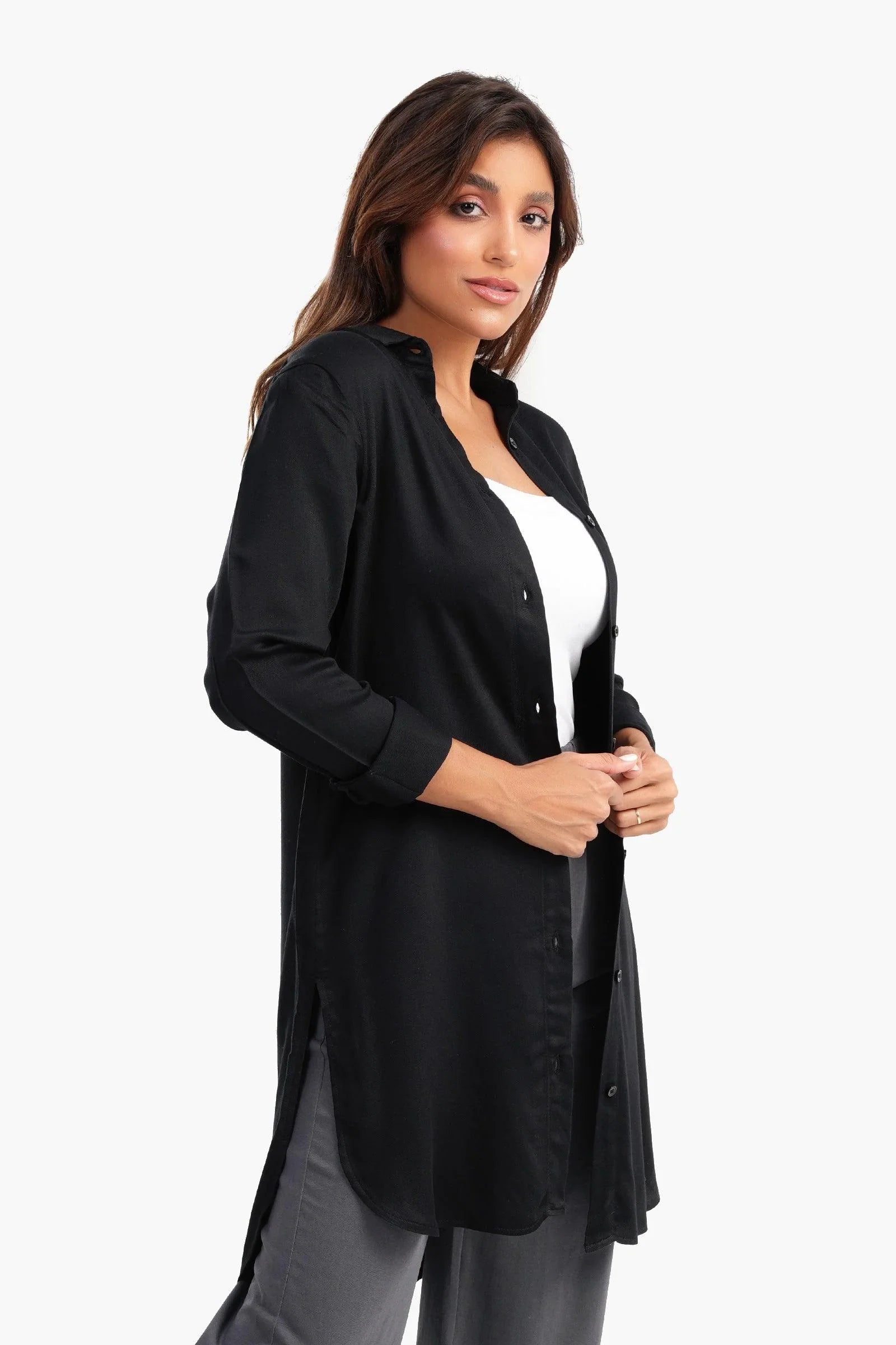 Poplin Long Shirt - Carina - كارينا