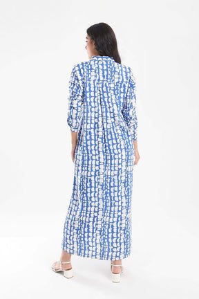Printed Pattern Shirt Dress - Carina - كارينا